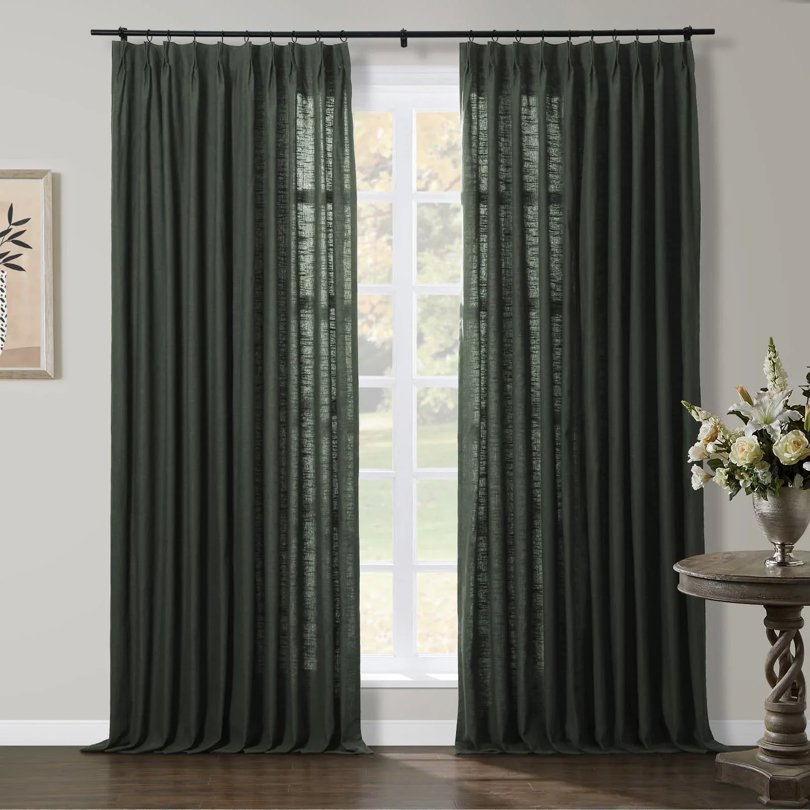 TWOPAGES Jawara™ Luxury Blackout Thermal Curtain Pinch Pleated Drapes - Image 81