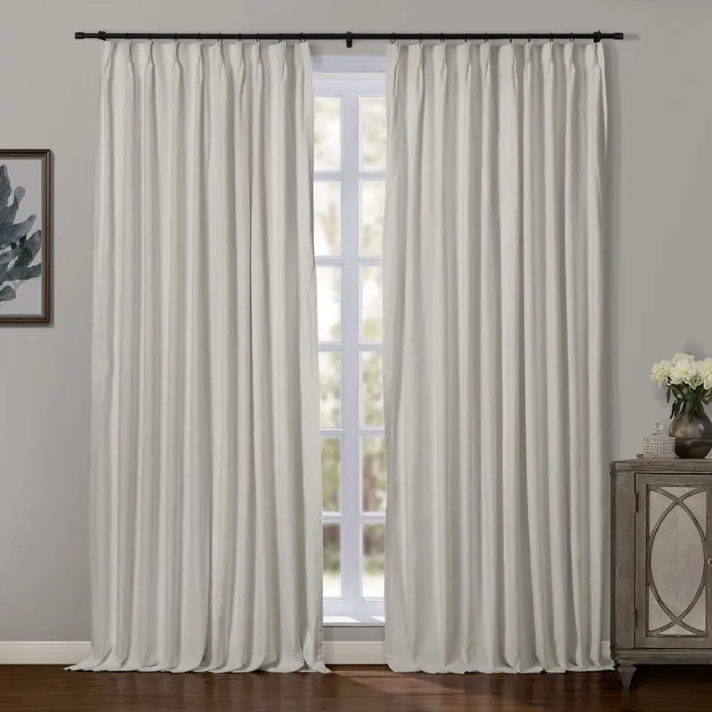 TWOPAGES Jawara™ Luxury Blackout Thermal Curtain Pinch Pleated Drapes - Image 82