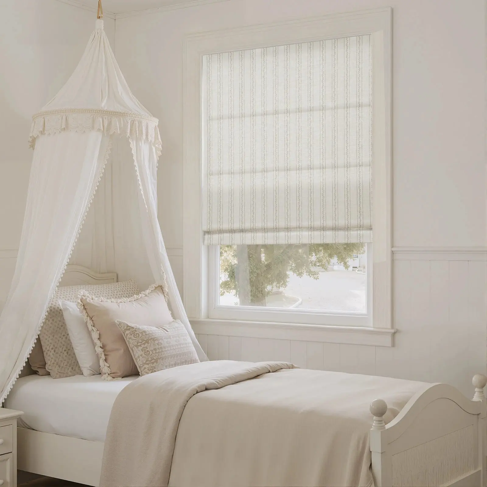 Jyll Mackie Cotton Roman Shade Cordless