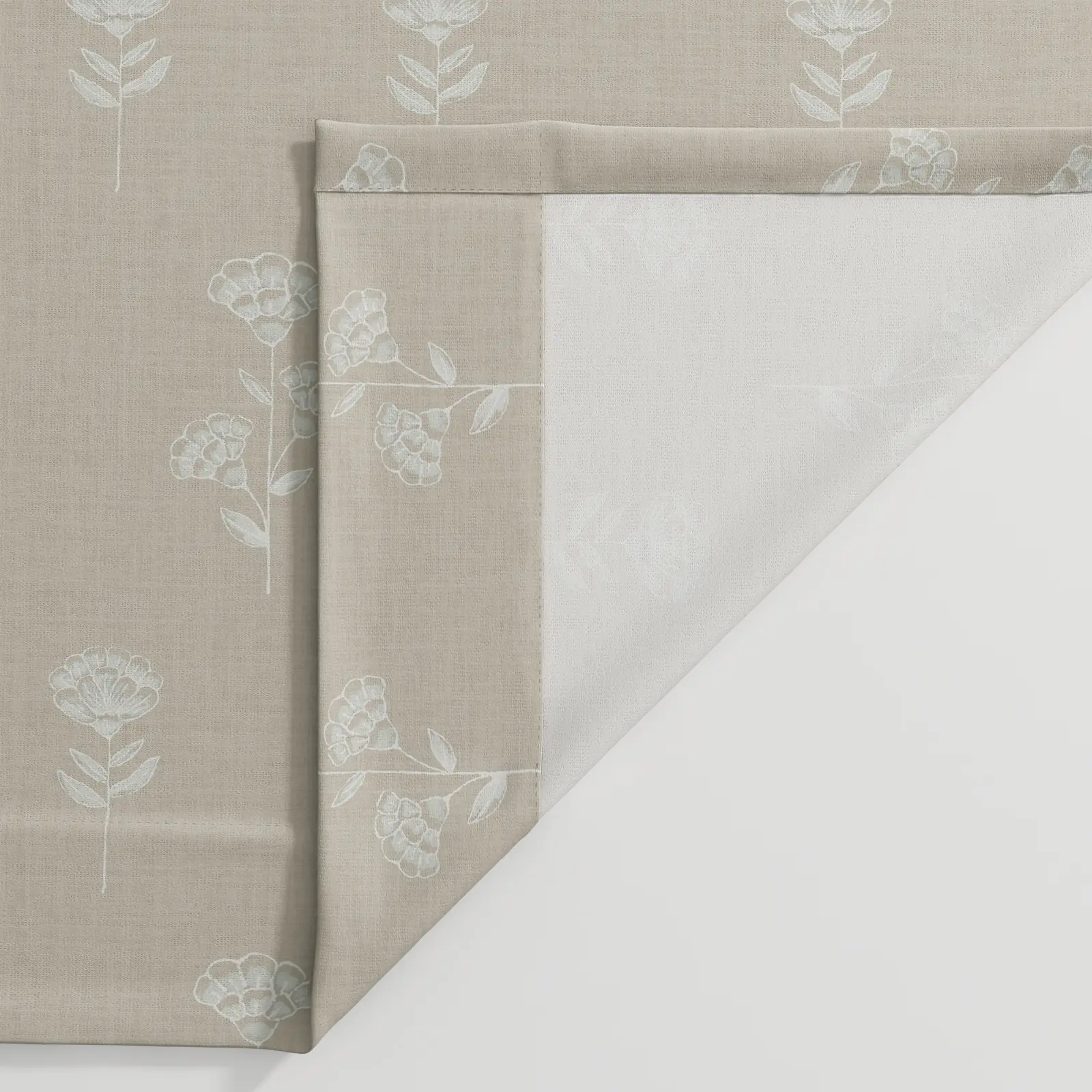 Jyll Mackie Pattern Cotton Drapery Pleated - Image 18