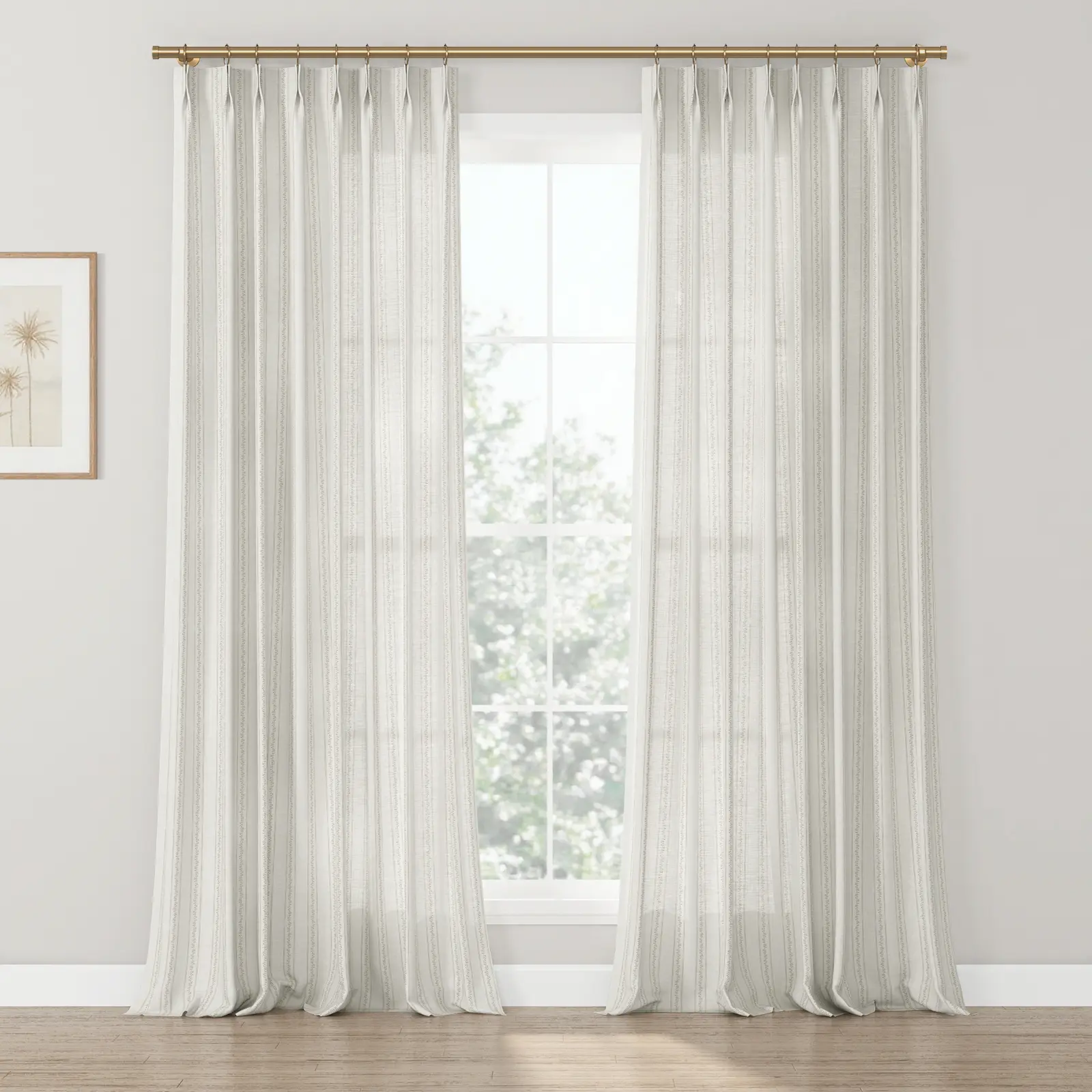 Jyll Mackie Pattern Cotton Drapery Pleated - Image 19