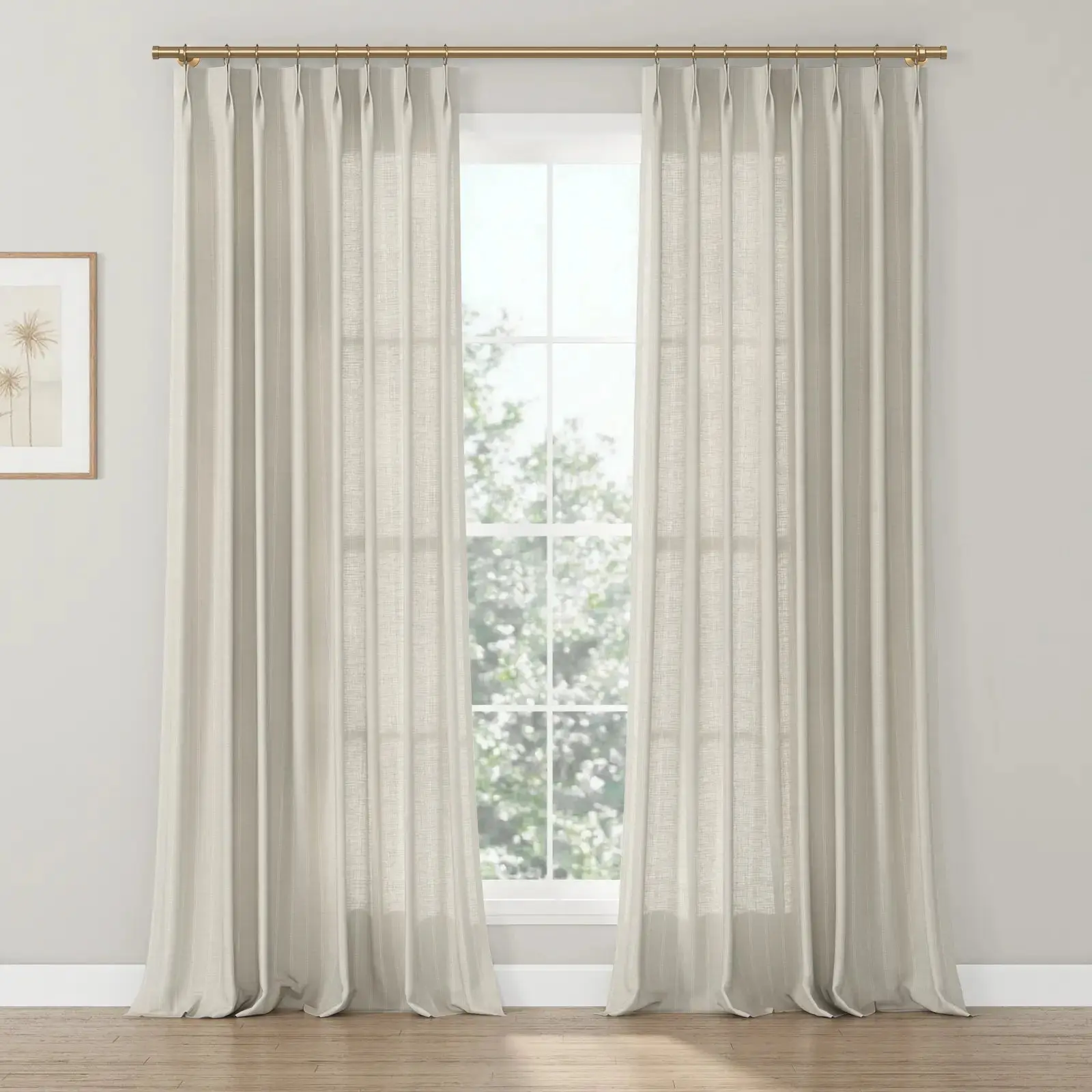 Jyll Mackie Pattern Cotton Drapery Pleated - Image 22