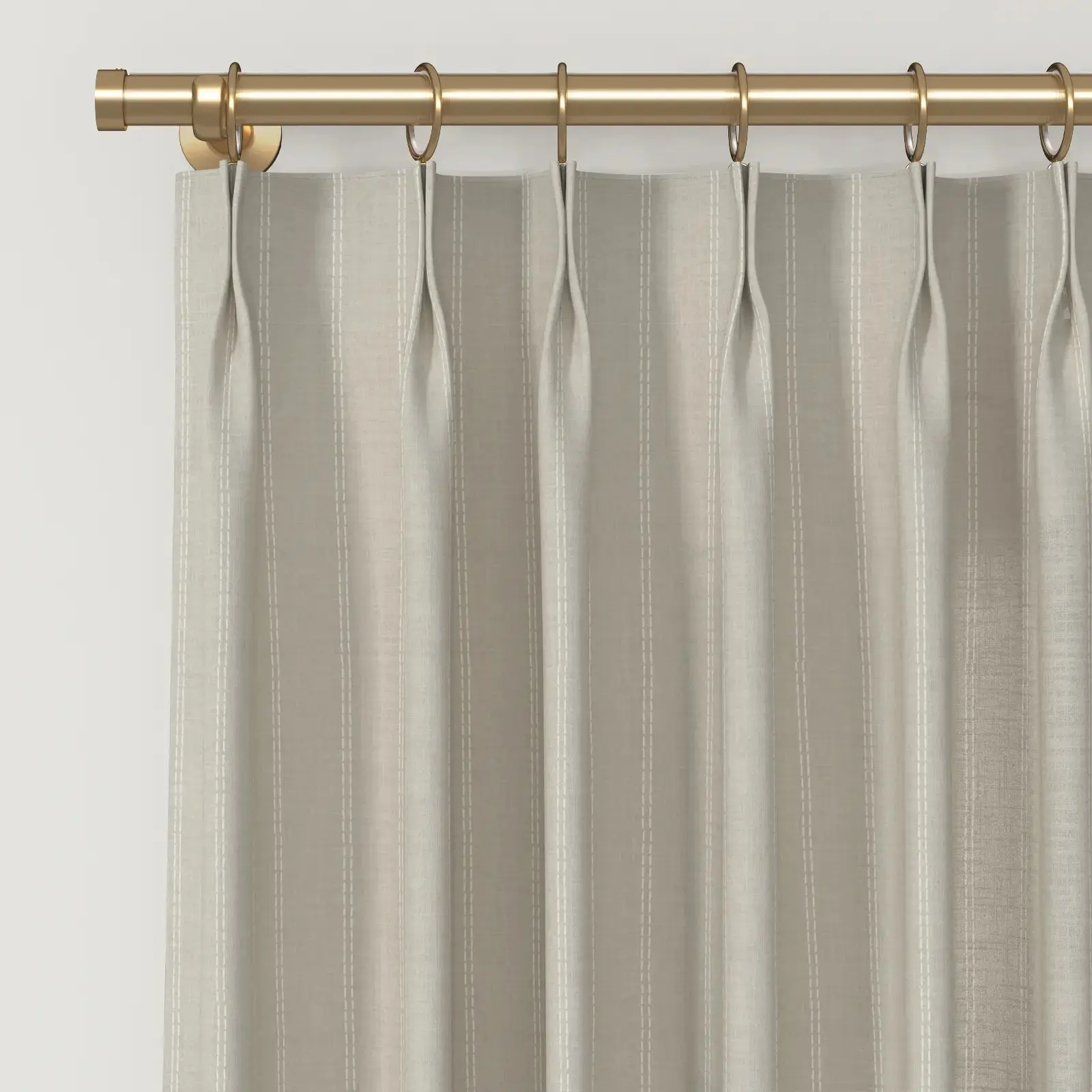 Jyll Mackie Pattern Cotton Drapery Pleated - Image 23