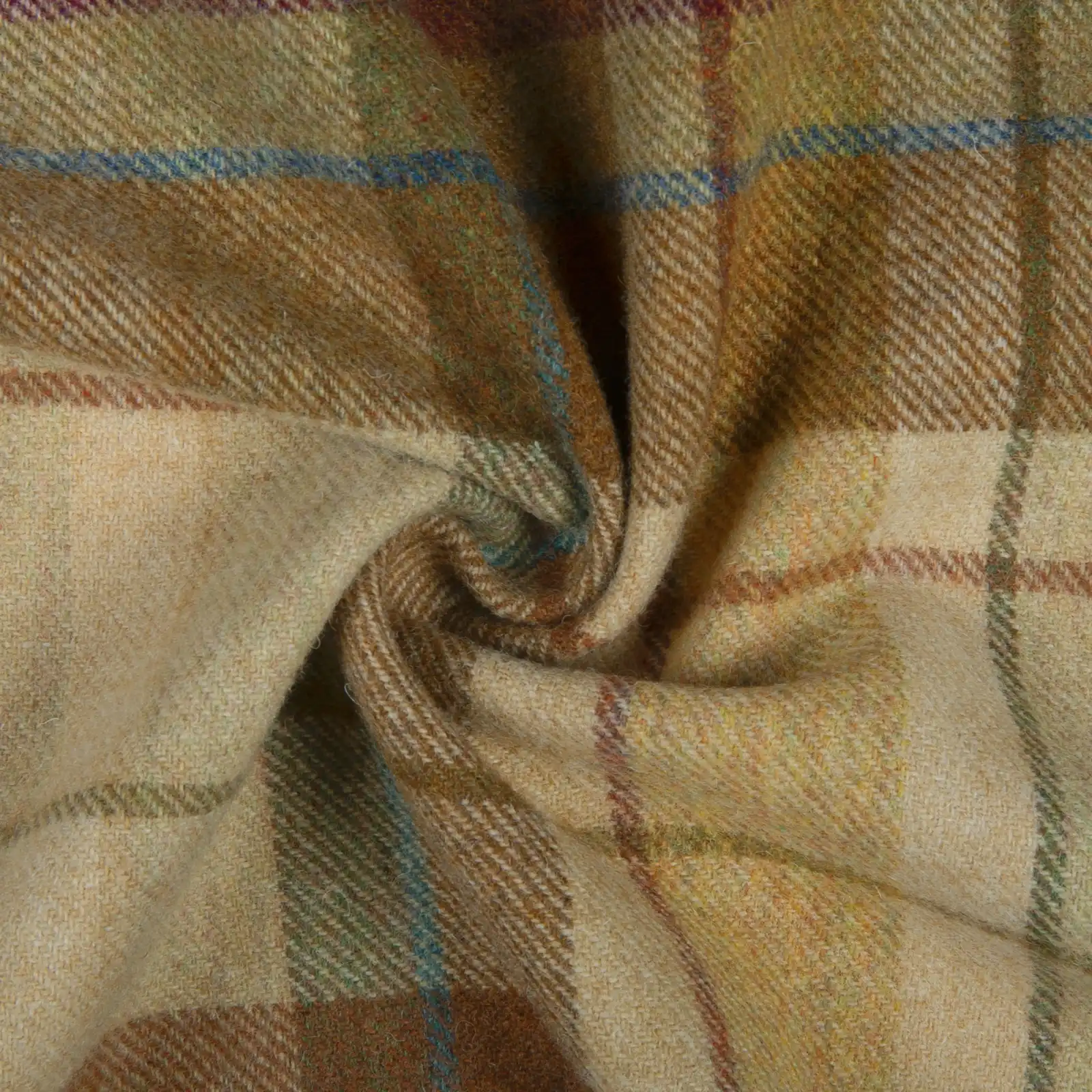 Karin Plaid Pure Wool Thermal Curtain Pleated - Image 10