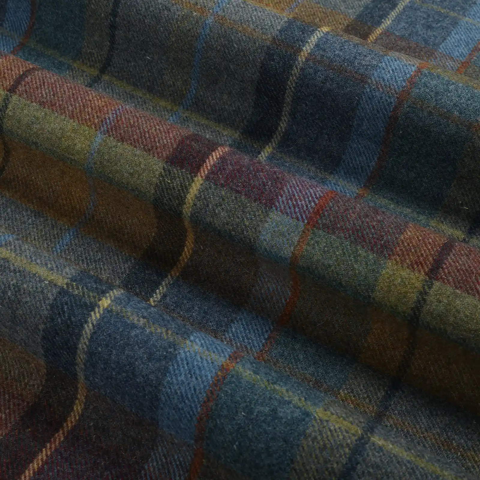 Karin Plaid Pure Wool Thermal Curtain Pleated - Image 24