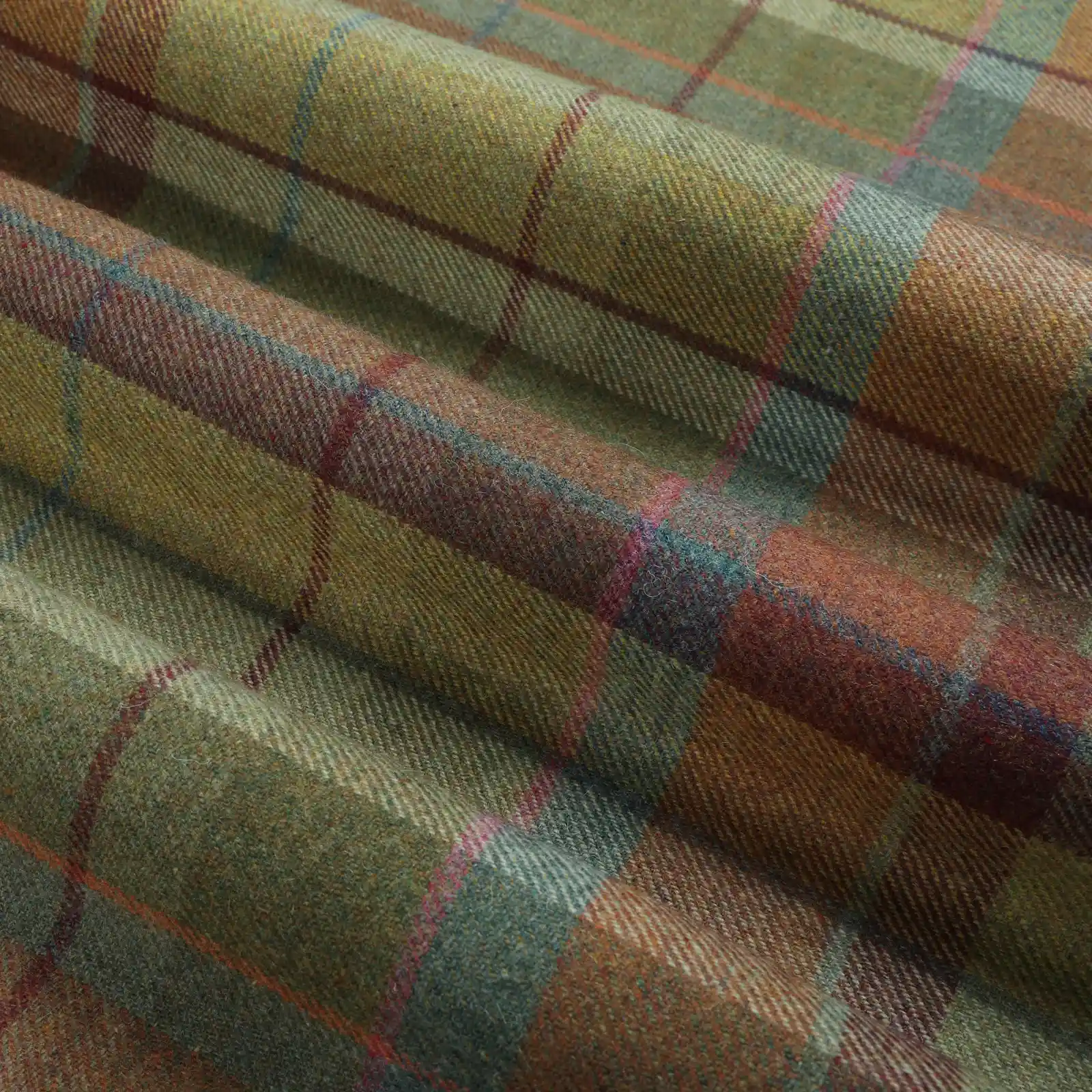 Karin Plaid Pure Wool Thermal Curtain Pleated - Image 26