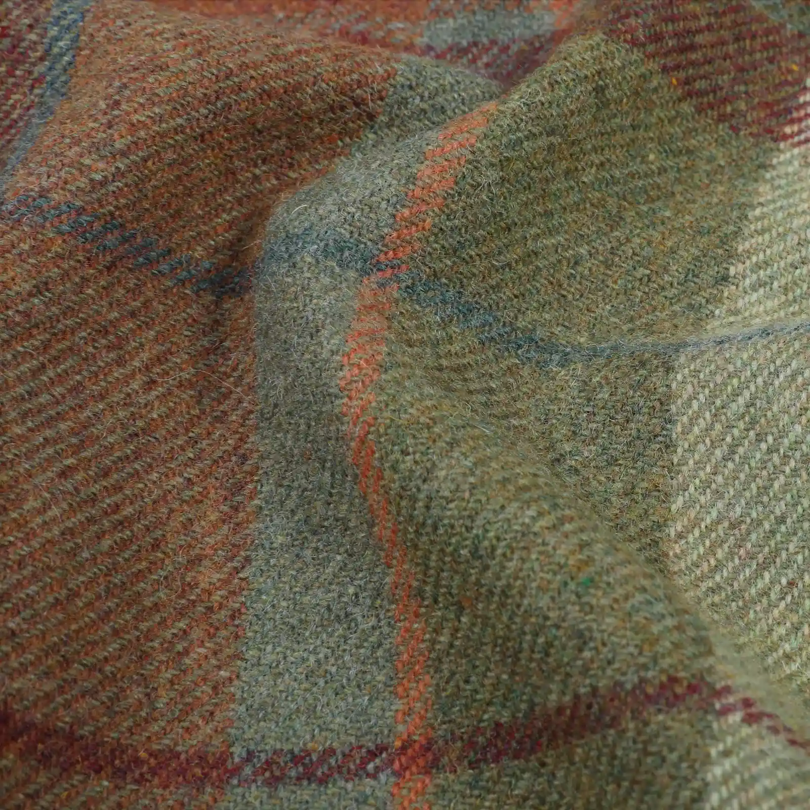 Karin Plaid Pure Wool Thermal Curtain Pleated - Image 27