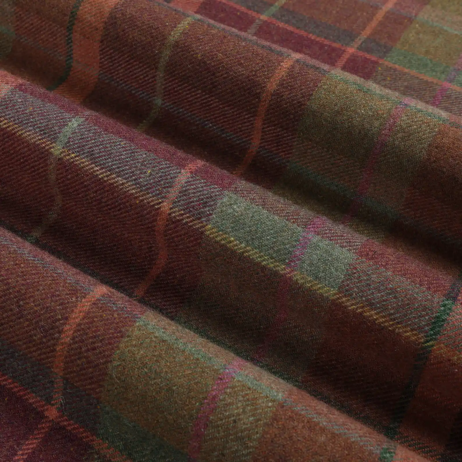 Karin Plaid Pure Wool Thermal Curtain Pleated - Image 28