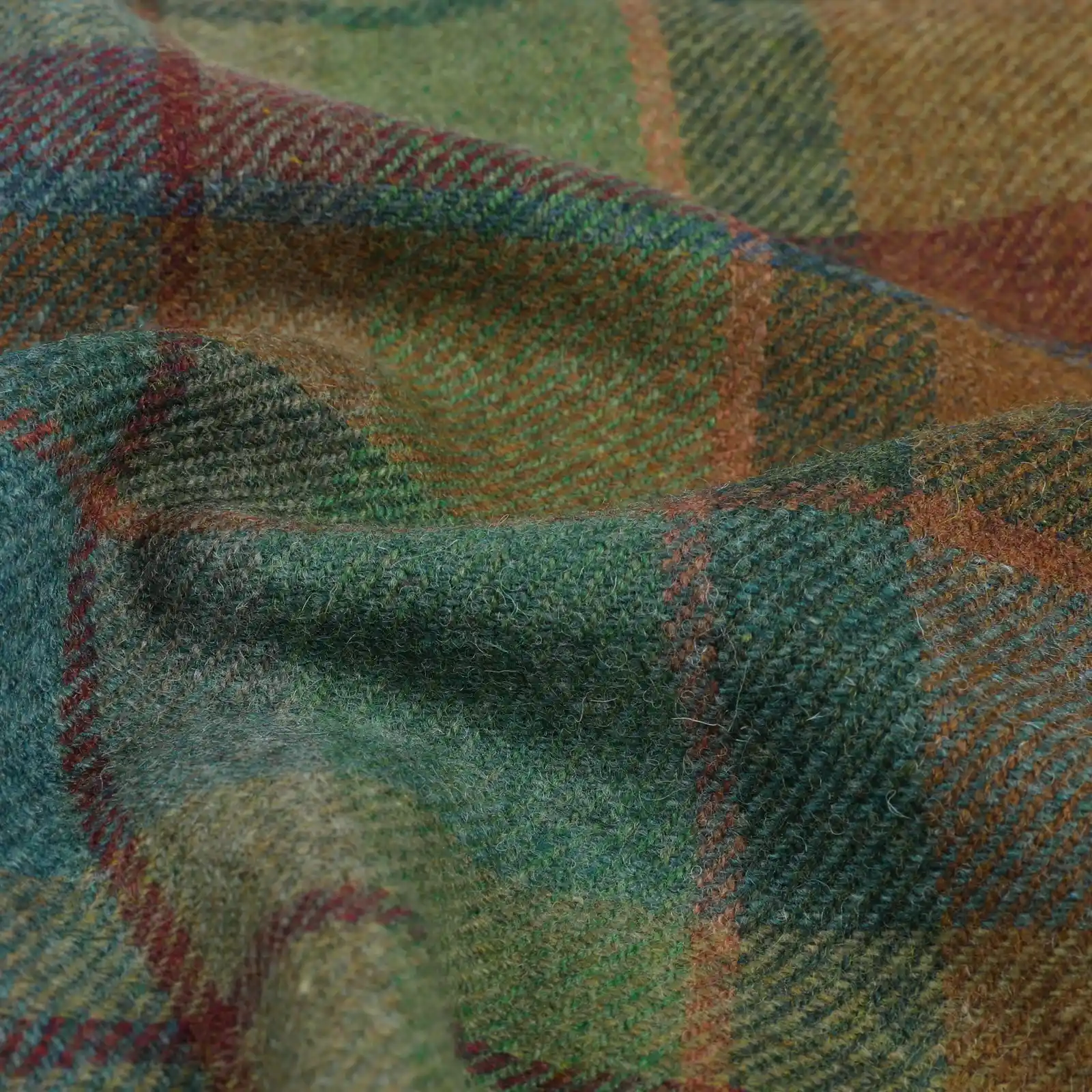 Karin Plaid Pure Wool Thermal Curtain Pleated - Image 31