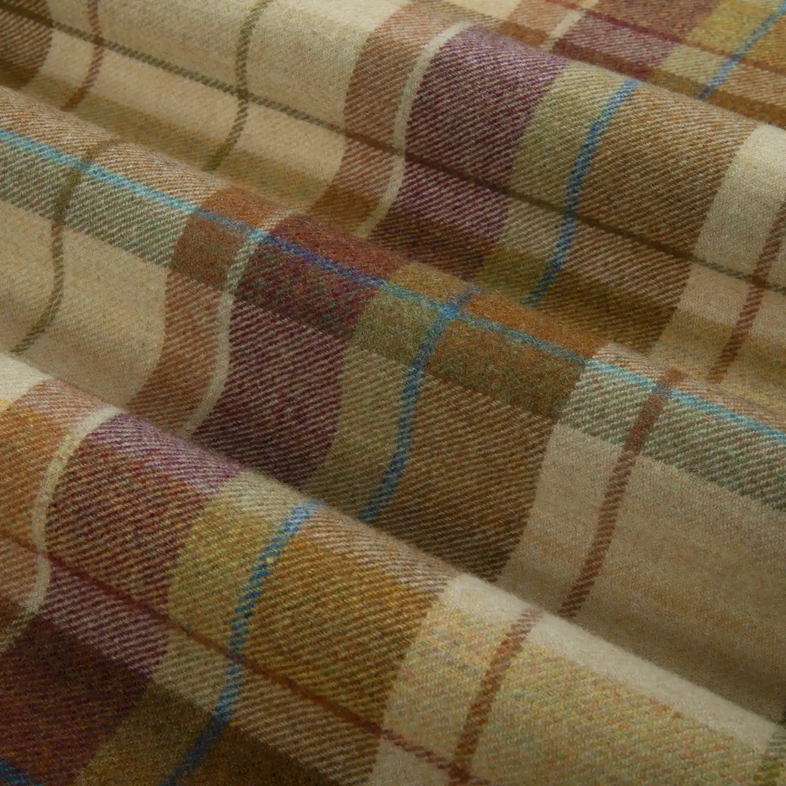 Karin Plaid Pure Wool Thermal Curtain Pleated - Image 32