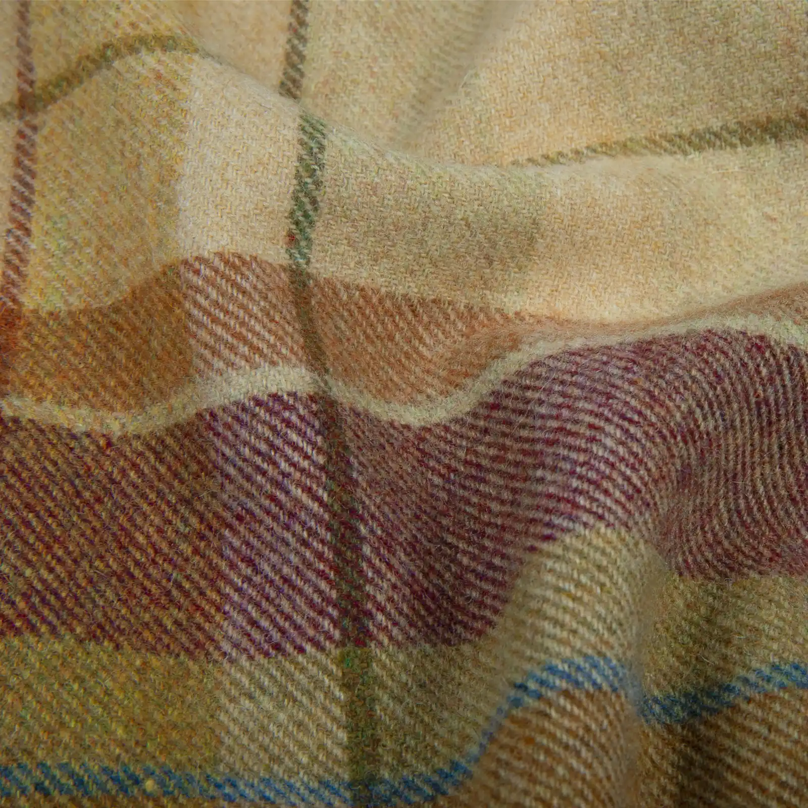 Karin Plaid Pure Wool Thermal Curtain Pleated - Image 33