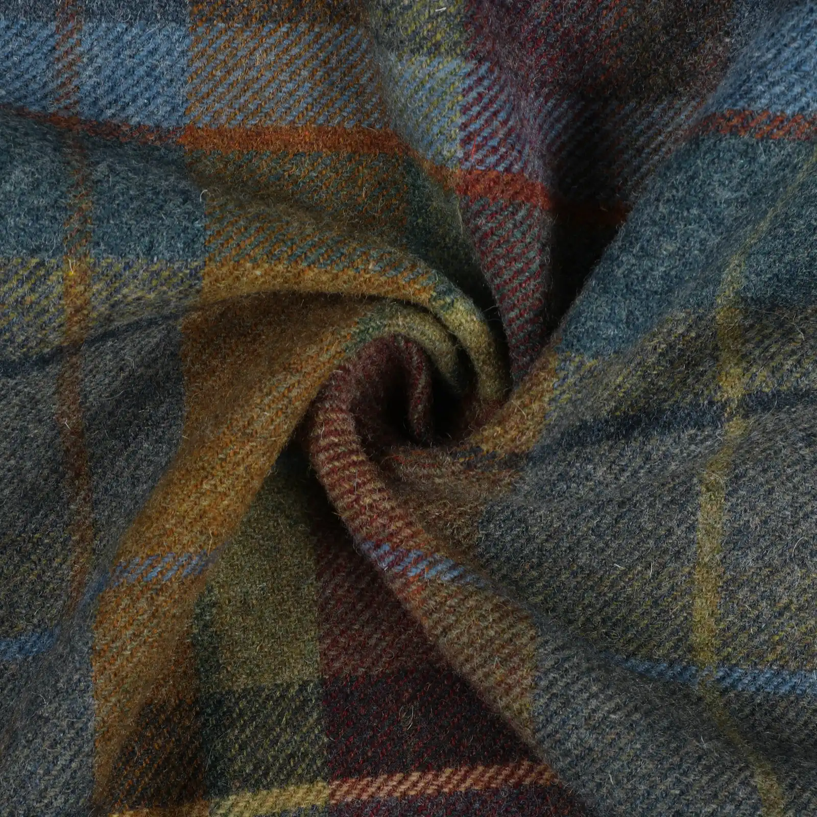 Karin Plaid Pure Wool Thermal Roman Shade Cordless - Image 23