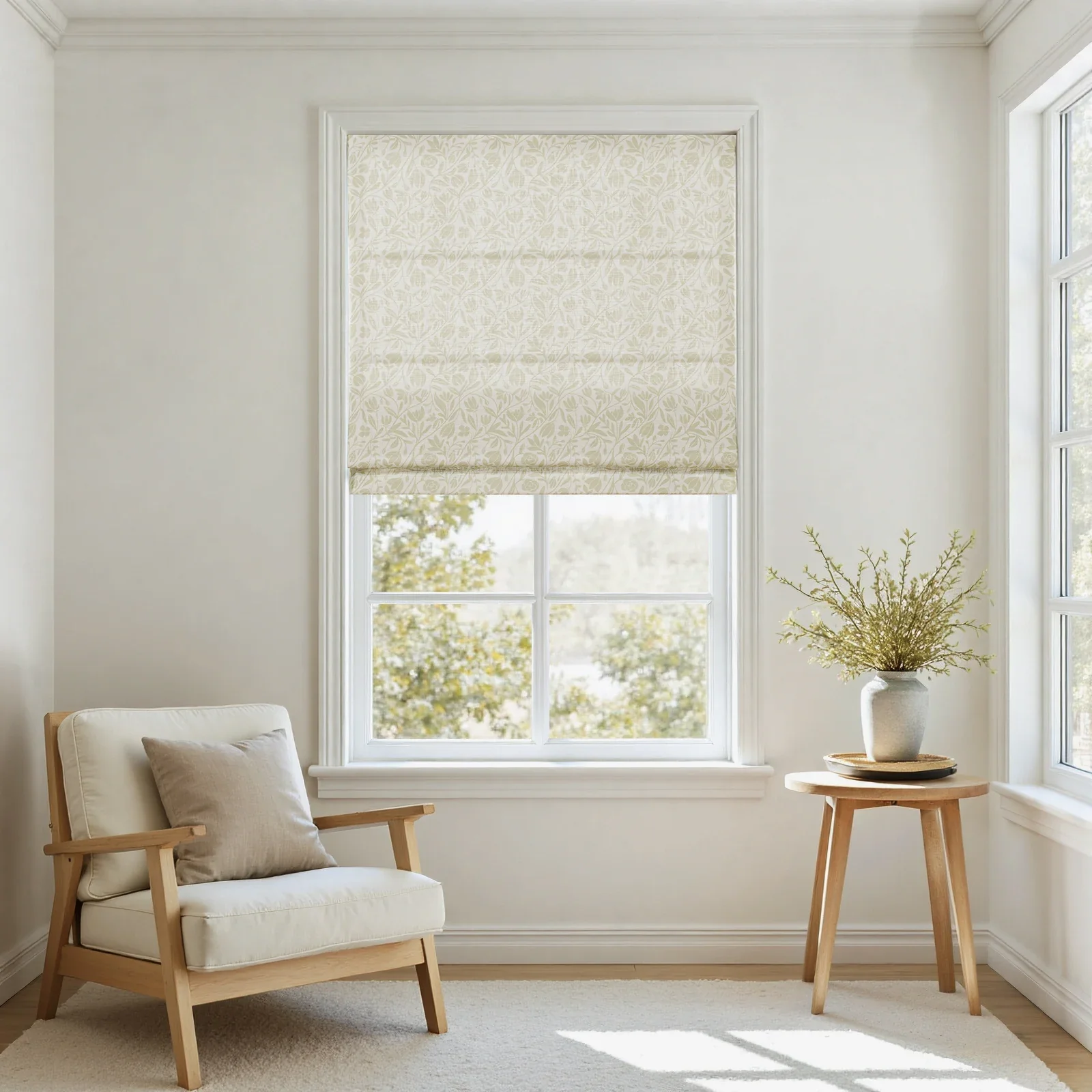 Kate Frost Cotton Roman Shade Cordless - Image 2