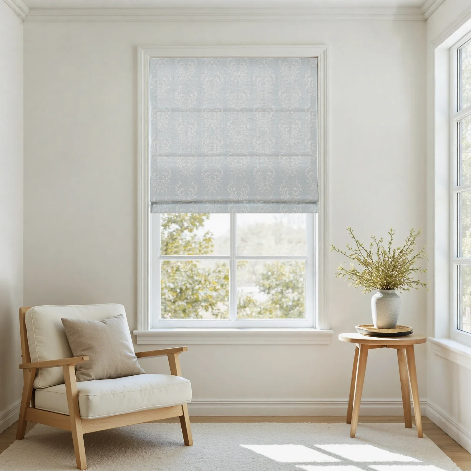 Kate Frost Cotton Roman Shade Cordless - Image 6