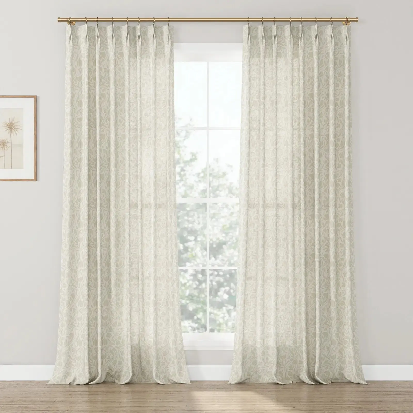 Kate Frost Pattern Cotton Drapery Pleated - Image 14