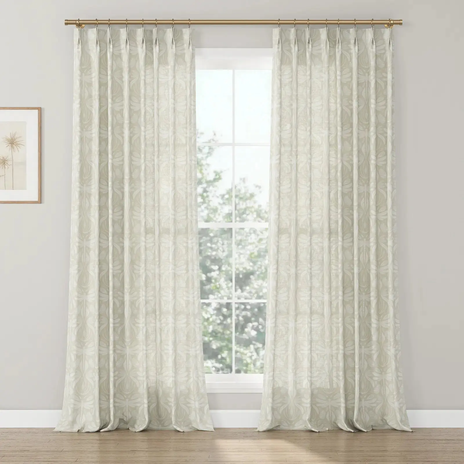 Kate Frost Pattern Cotton Drapery Pleated - Image 32