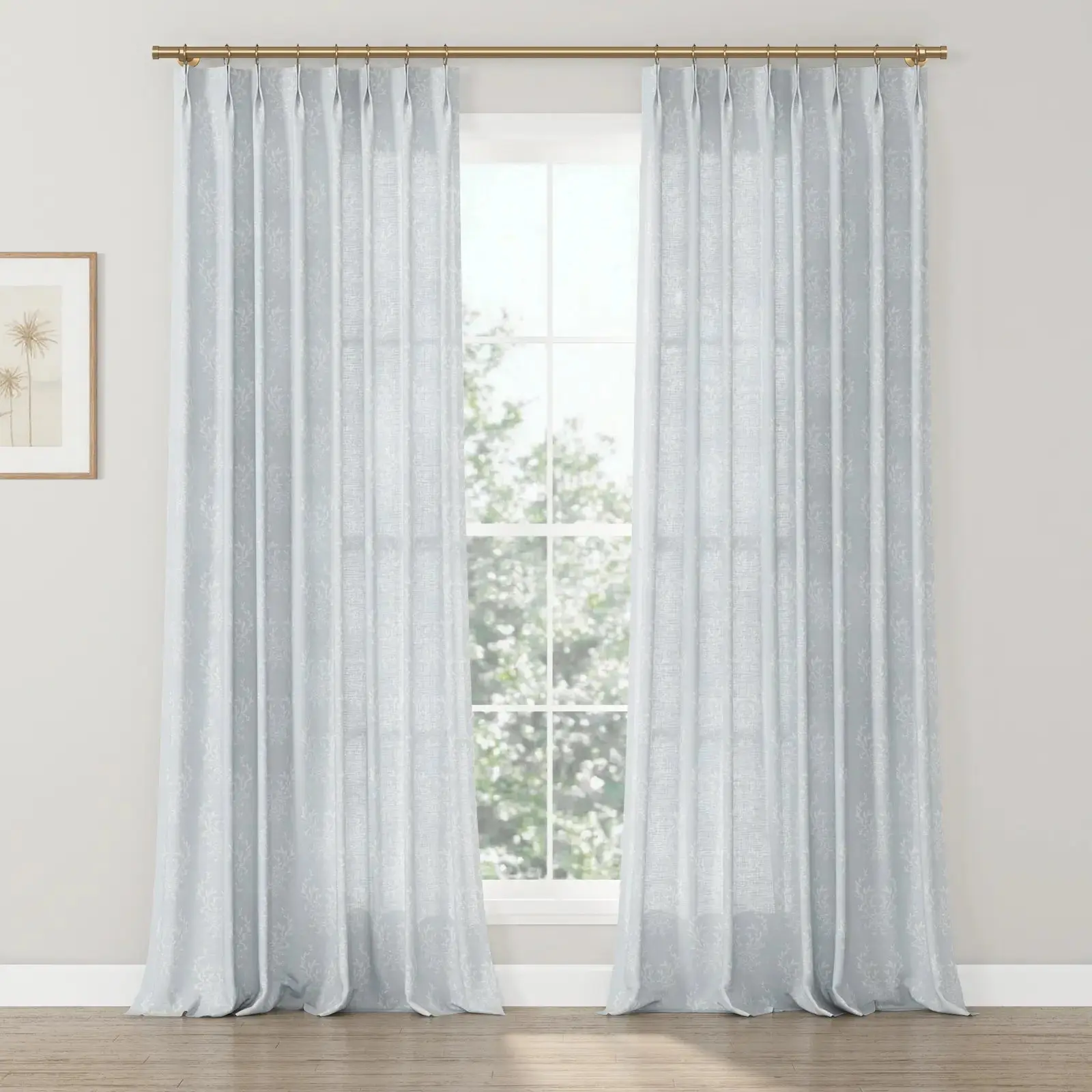 Kate Frost Pattern Cotton Drapery Pleated - Image 8