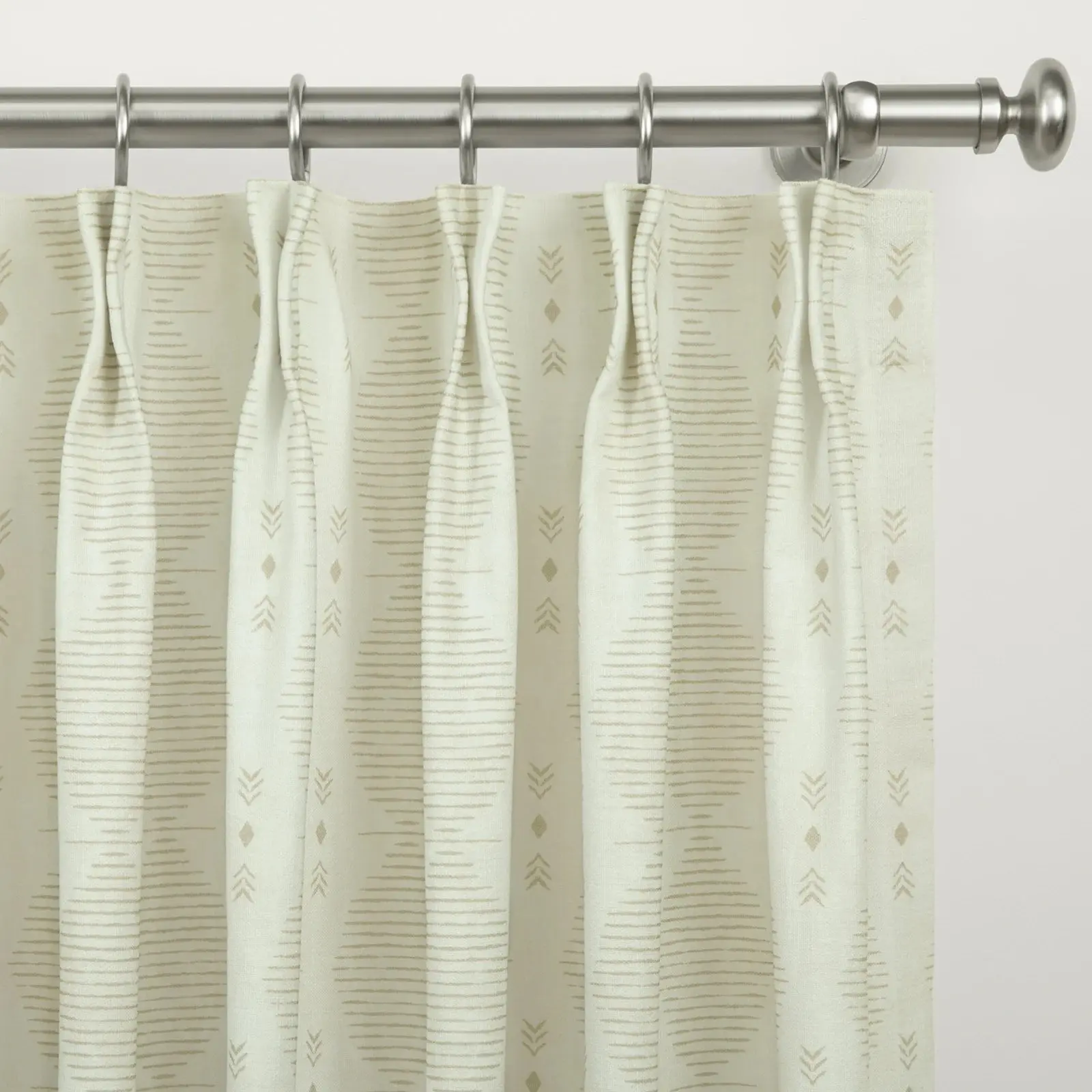 Kim Morrow Print Cotton Curtain Pleated - Image 14