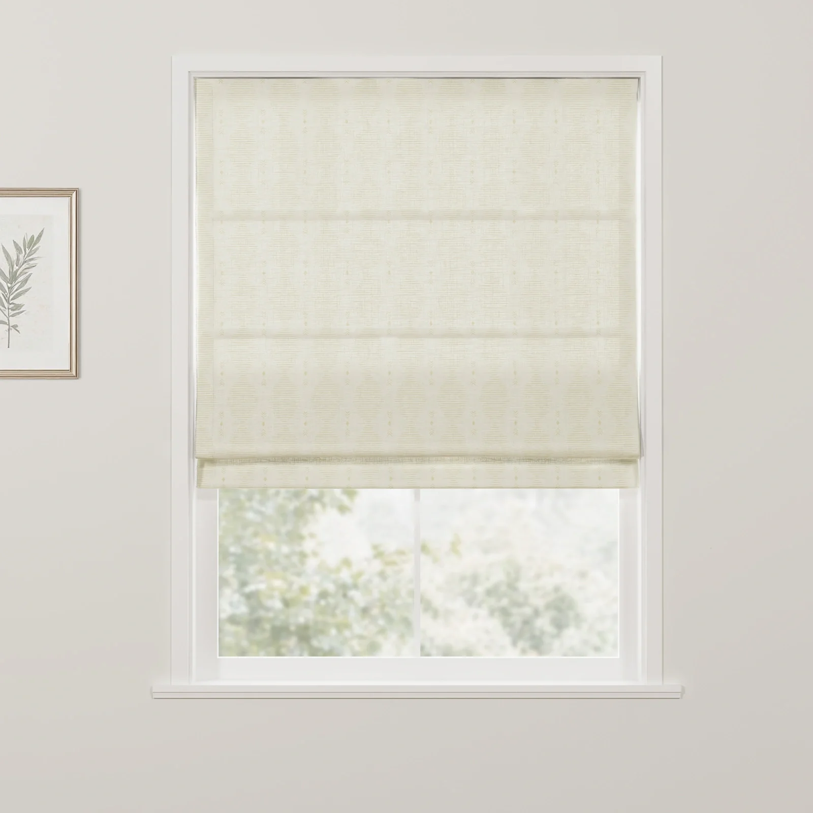 Kim Morrow Print Cotton Roman Shade Cordless - Image 9