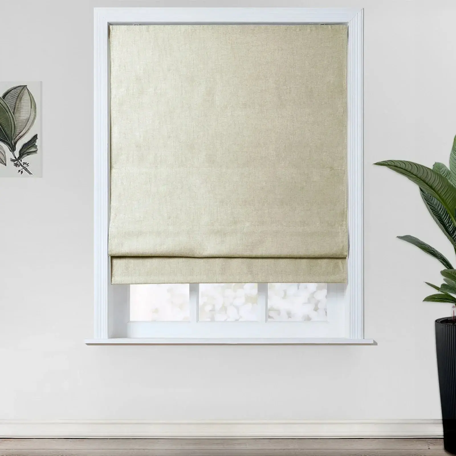Kyla Linen Blend Roman Shade Cordless - Image 30