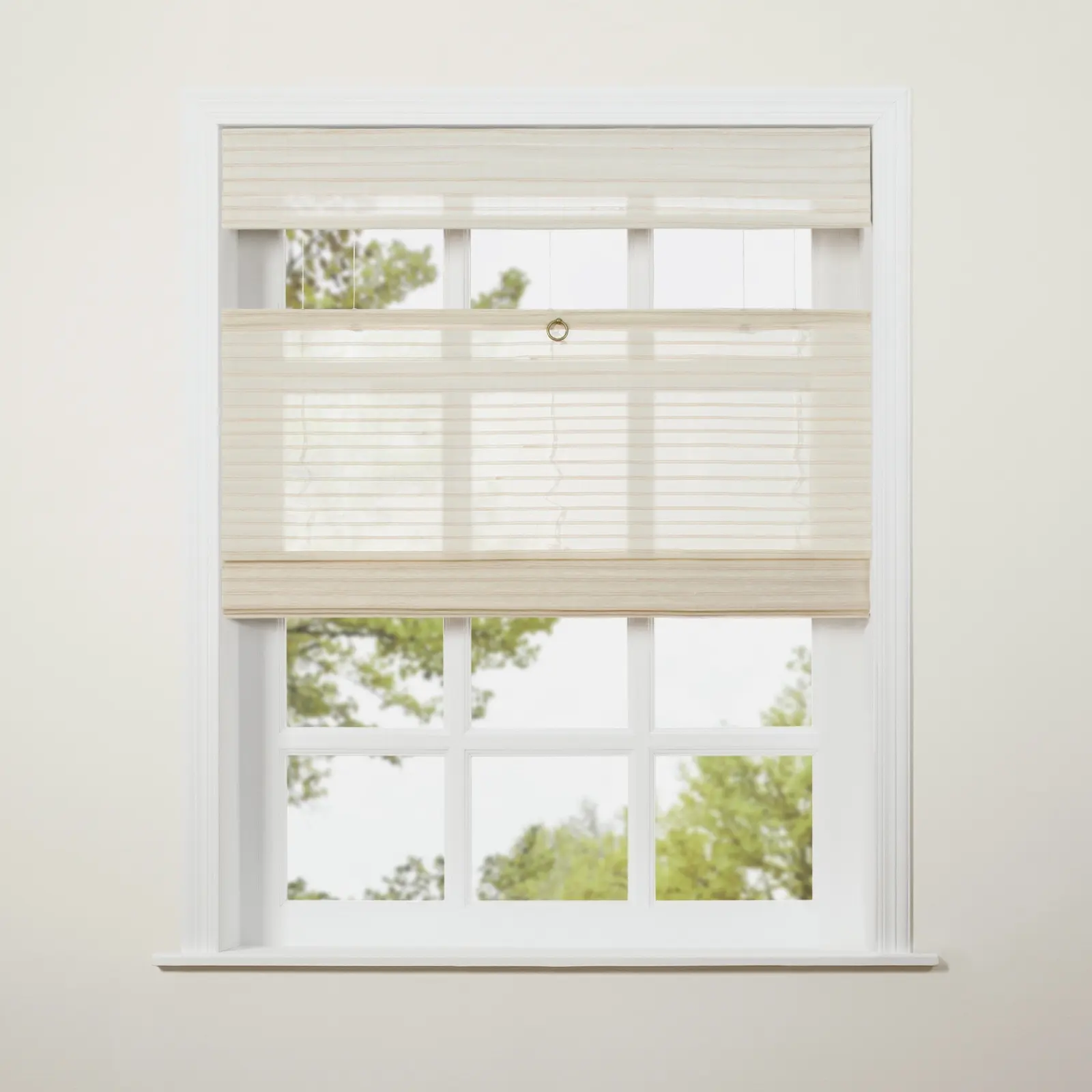 Lay Top Down Bottom Up Woven Wood Shade Cordless - Image 39