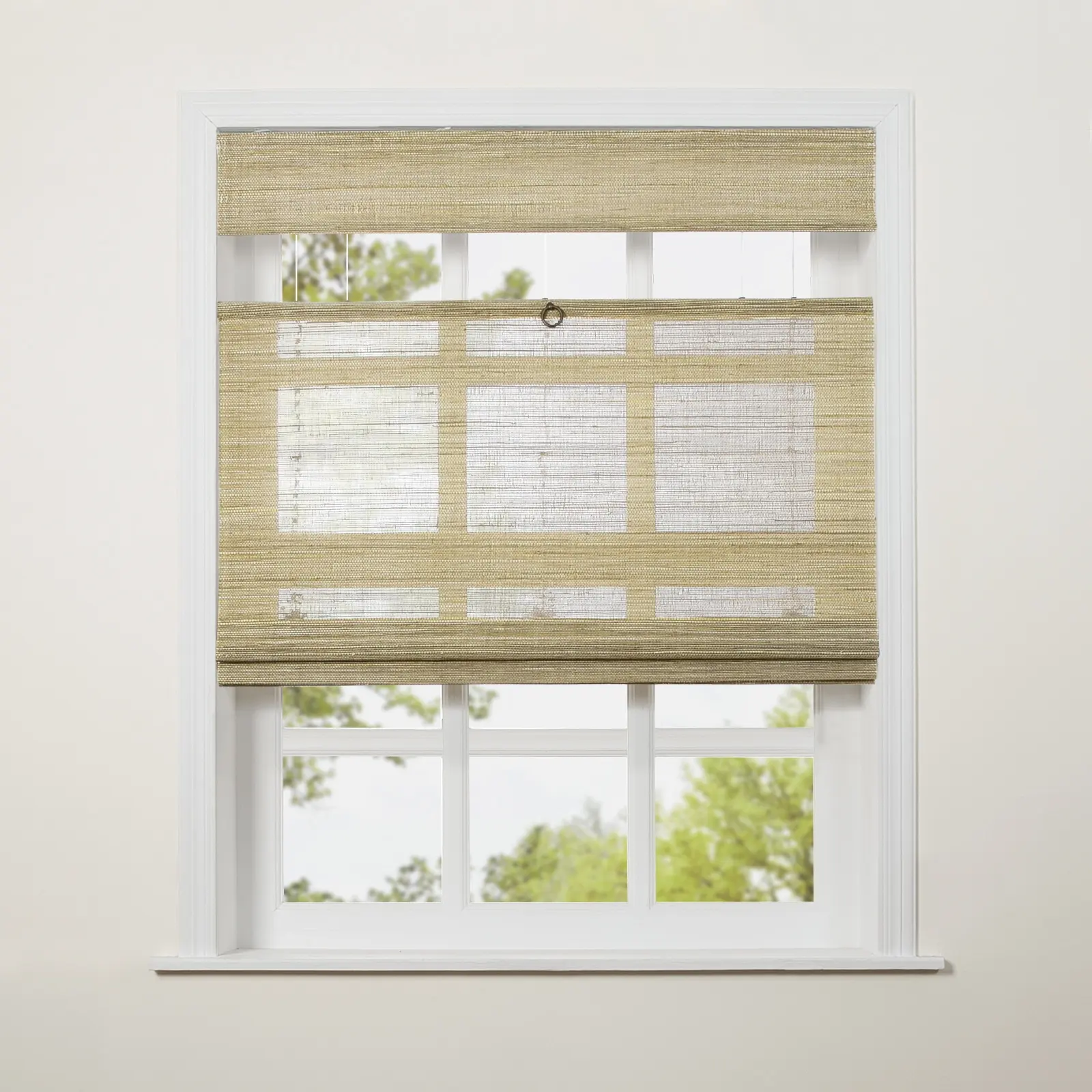 Lay Top Down Bottom Up Woven Wood Shade Cordless - Image 63