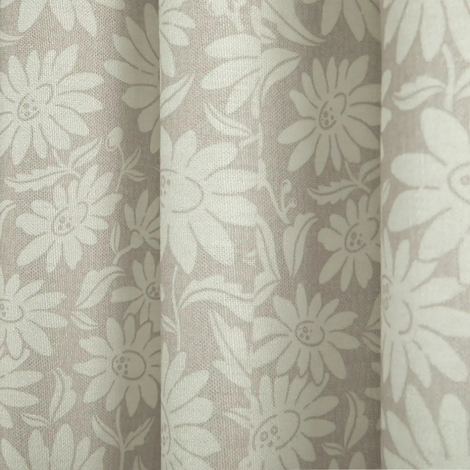 Leah Berin Garden Botanical Cotton Print Drapery Pleated - Image 13