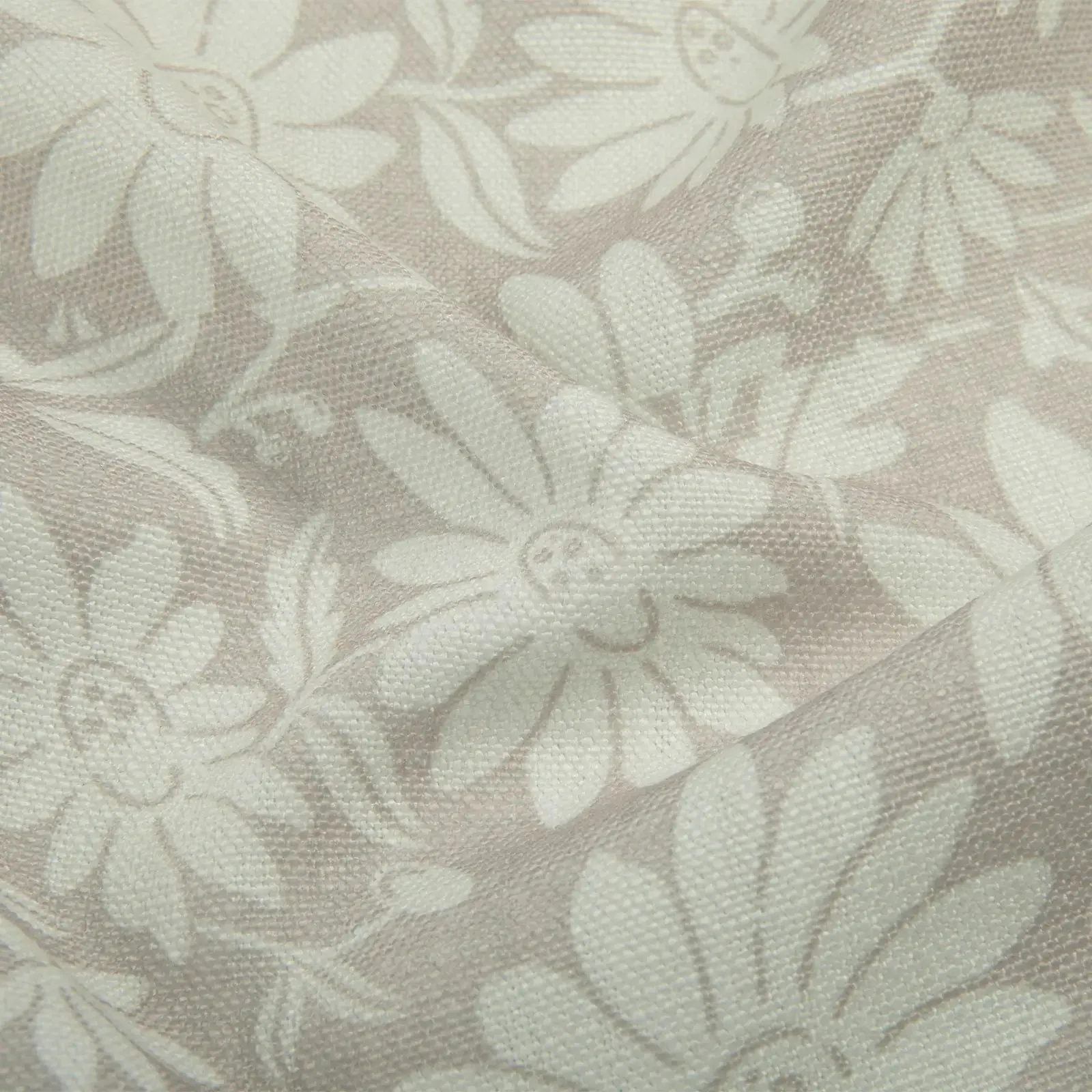 Leah Berin Garden Botanical Cotton Print Drapery Pleated - Image 15