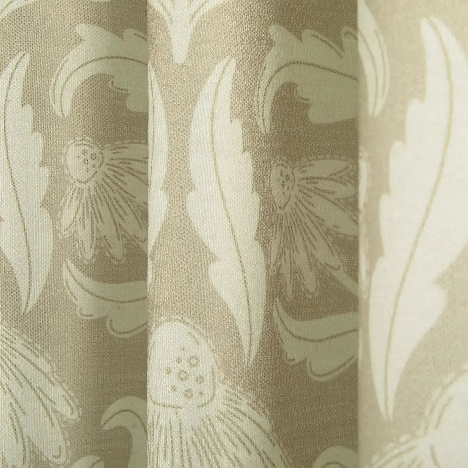 Leah Berin Garden Botanical Cotton Print Drapery Pleated - Image 24