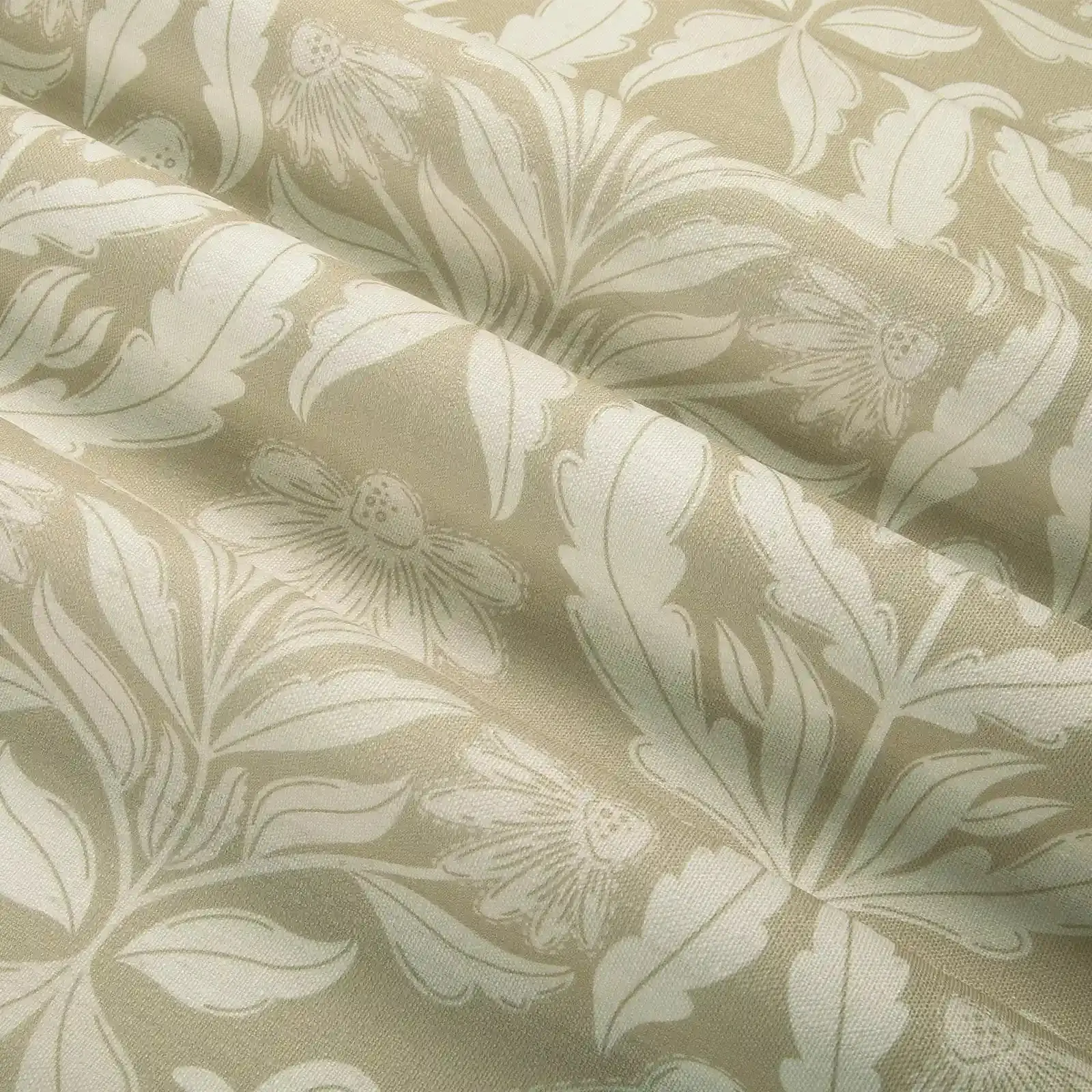 Leah Berin Garden Botanical Cotton Print Drapery Pleated - Image 25