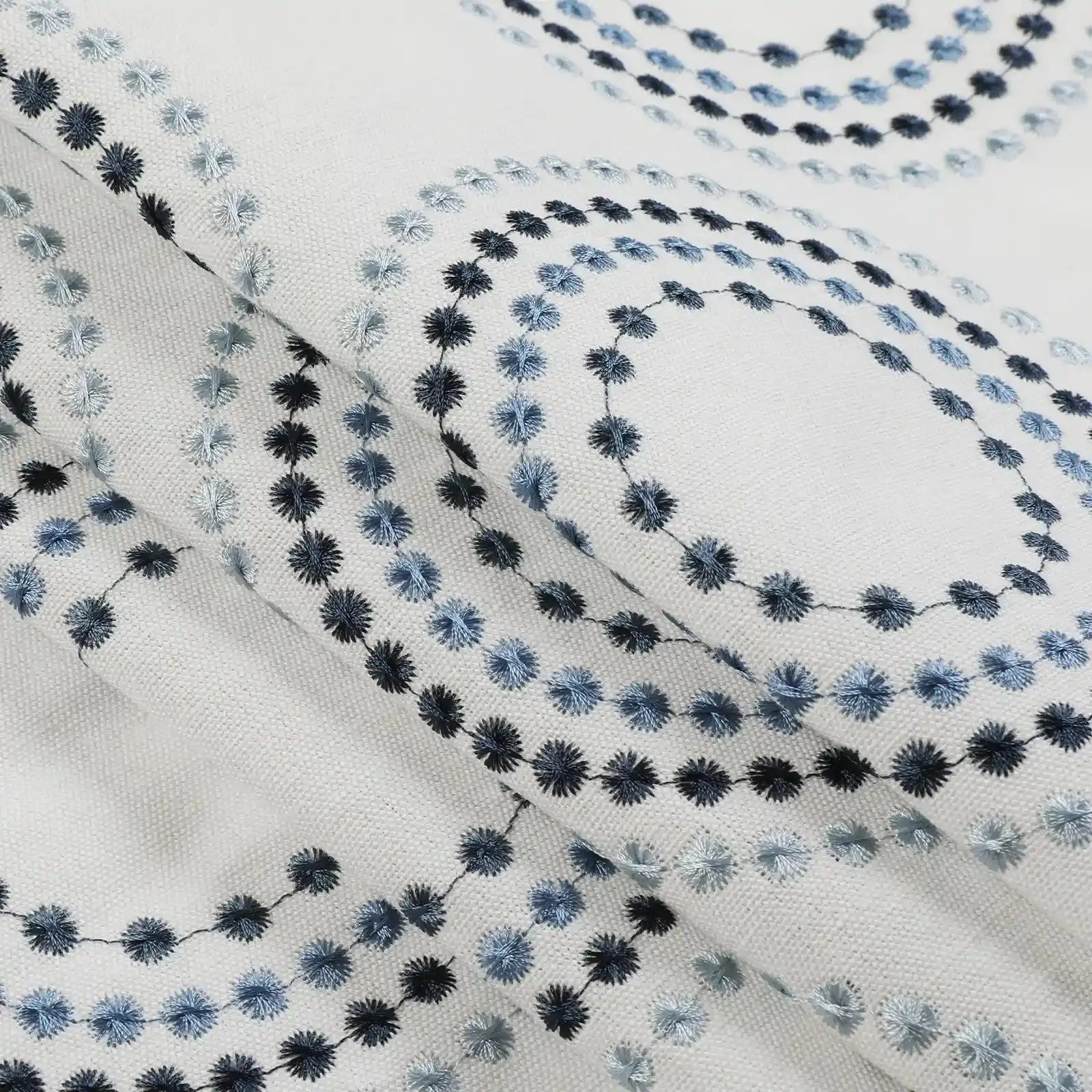 Linnea Linen Cotton Embroidered Curtain Pleated - Image 101
