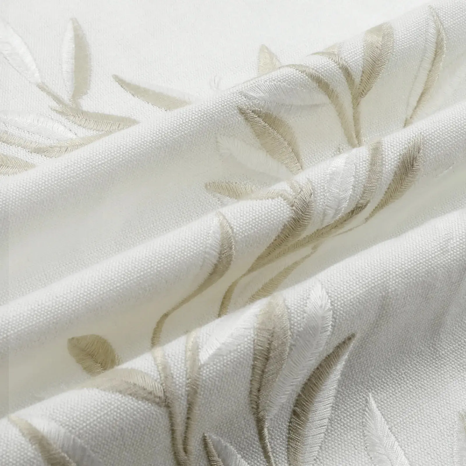 Linnea Linen Cotton Embroidered Curtain Pleated - Image 104