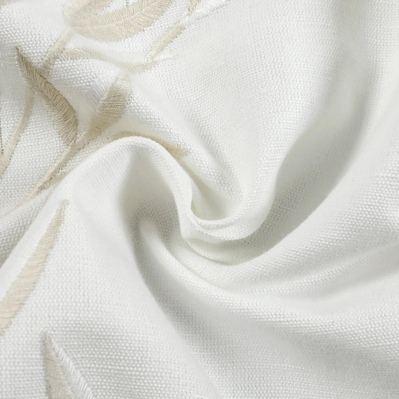 Linnea Linen Cotton Embroidered Curtain Pleated - Image 105