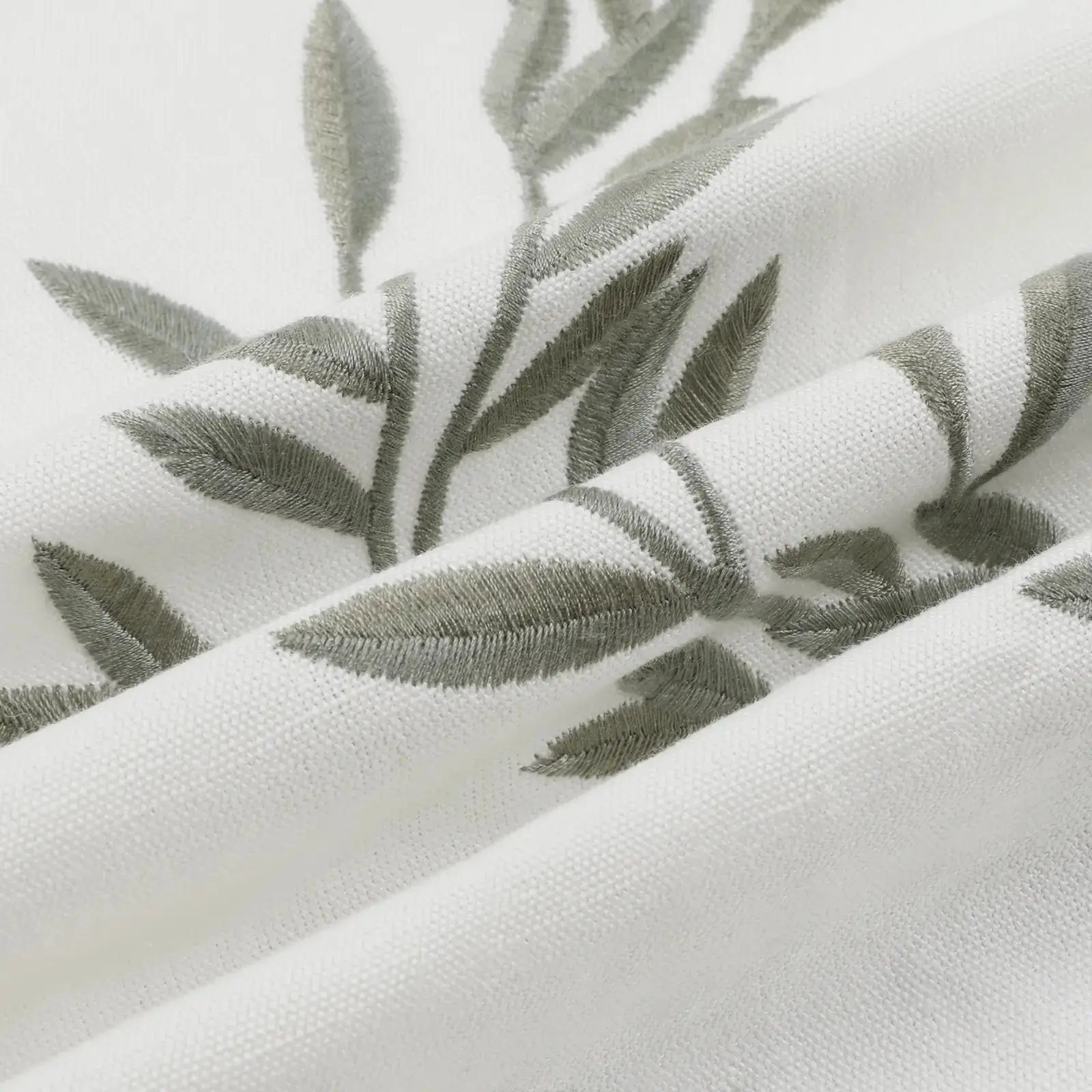 Linnea Linen Cotton Embroidered Curtain Pleated - Image 56