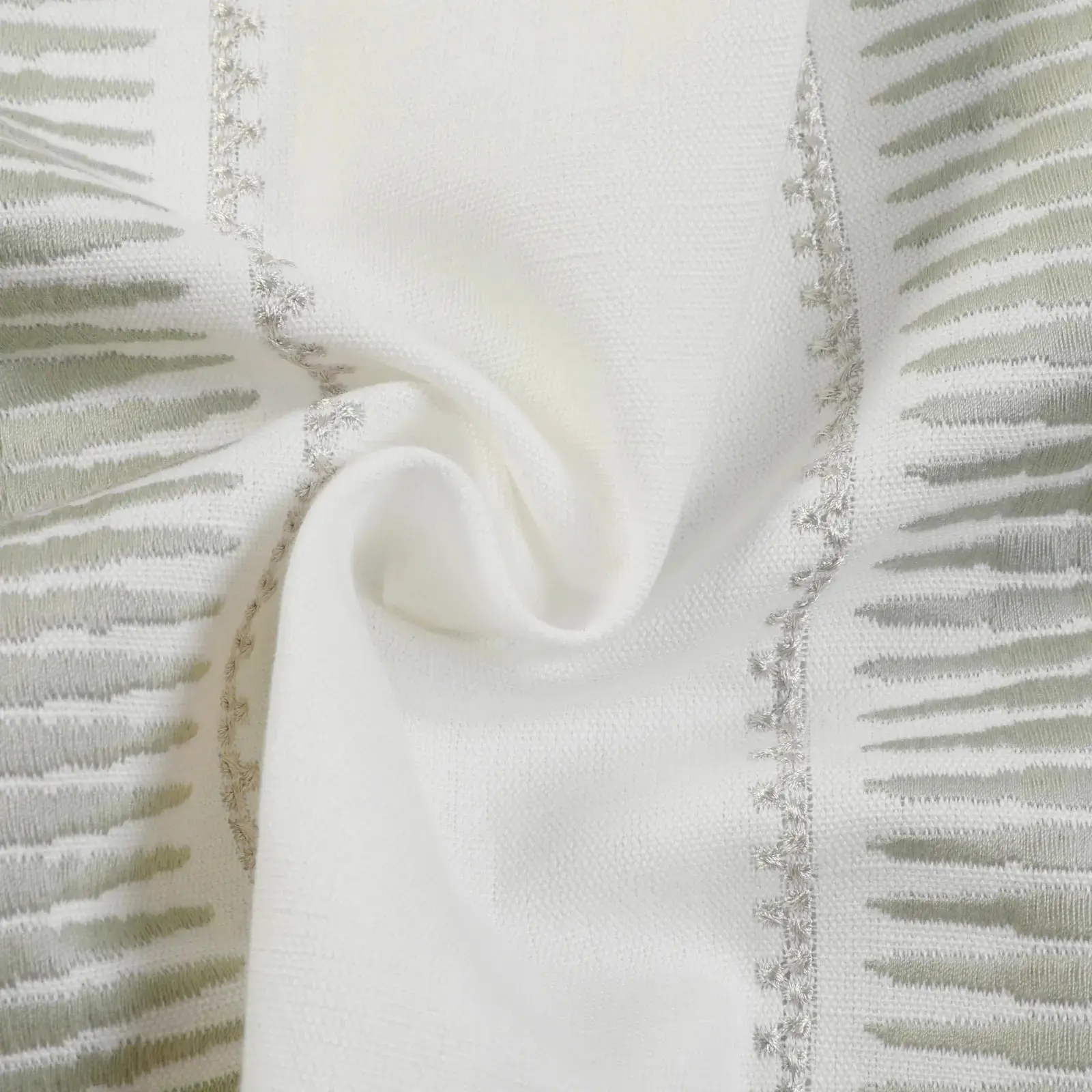 Linnea Linen Cotton Embroidered Curtain Pleated - Image 93
