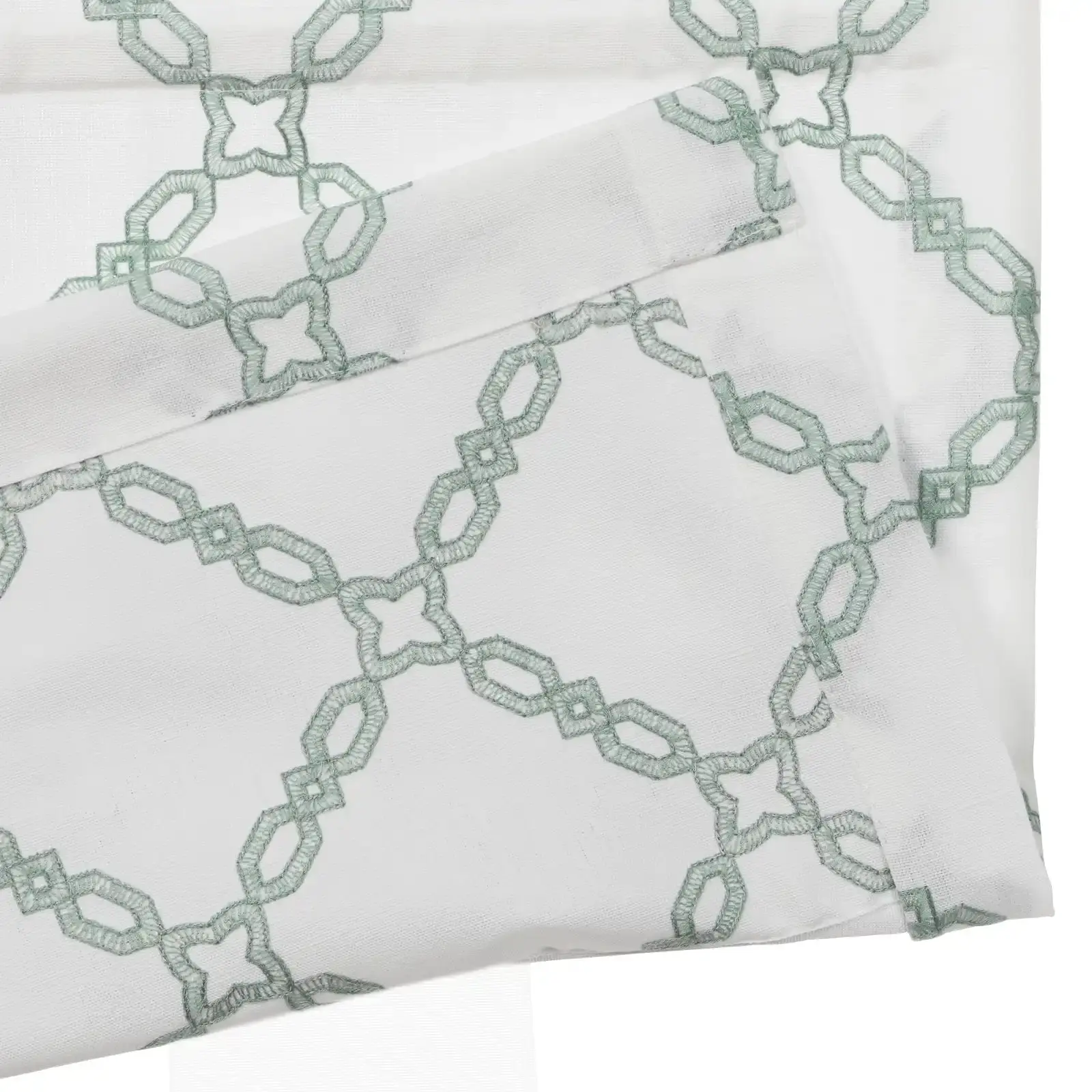 Linnea Linen Cotton Embroidered Roman Shade Cordless - Image 119