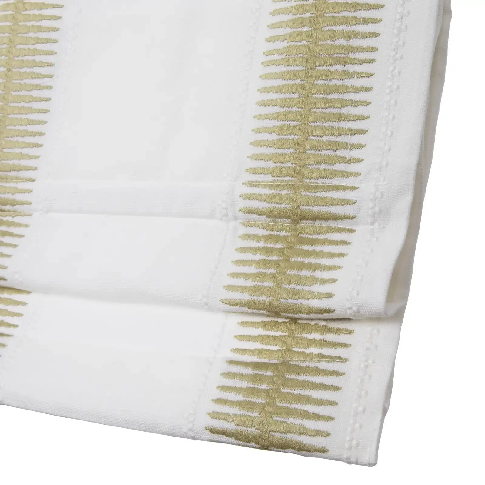 Linnea Linen Cotton Embroidered Roman Shade Cordless - Image 74