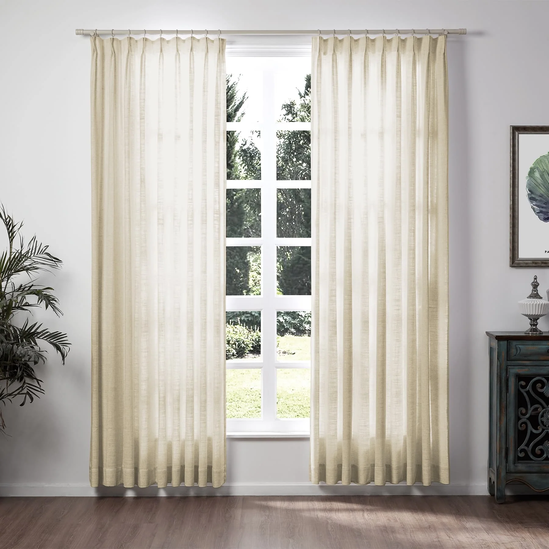 TWOPAGES Liz™ Linen Drape Pinch Pleated Curtain - Image 24