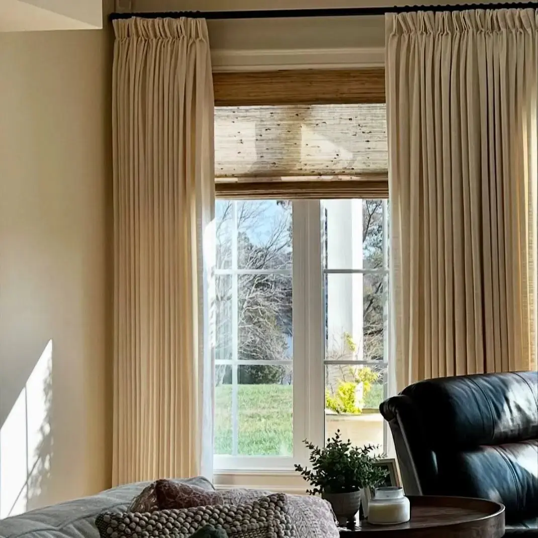 TWOPAGES Liz™ Linen Drape Pinch Pleated Curtain - Image 61