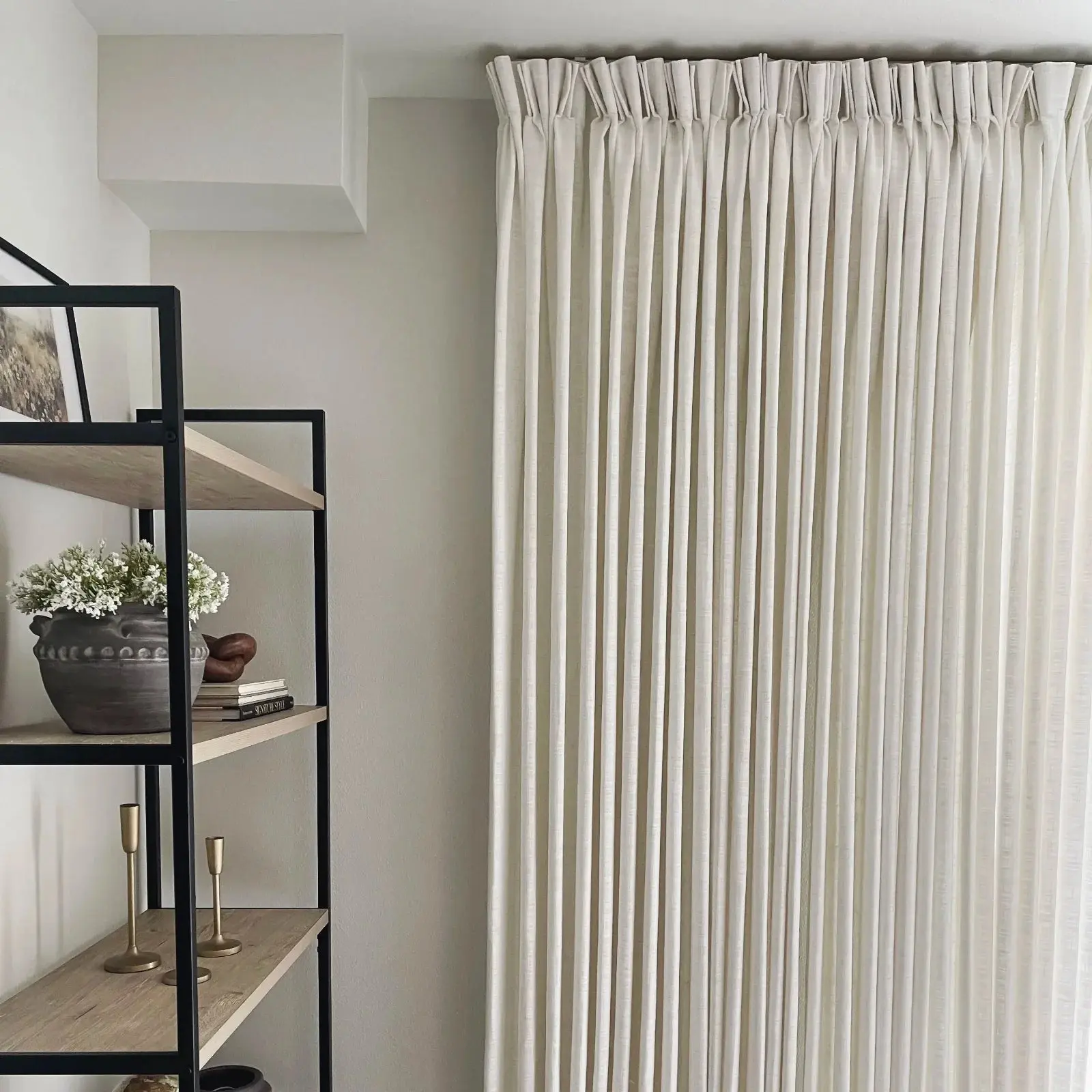 TWOPAGES Liz™ Linen Drape Pinch Pleated Curtain - Image 70