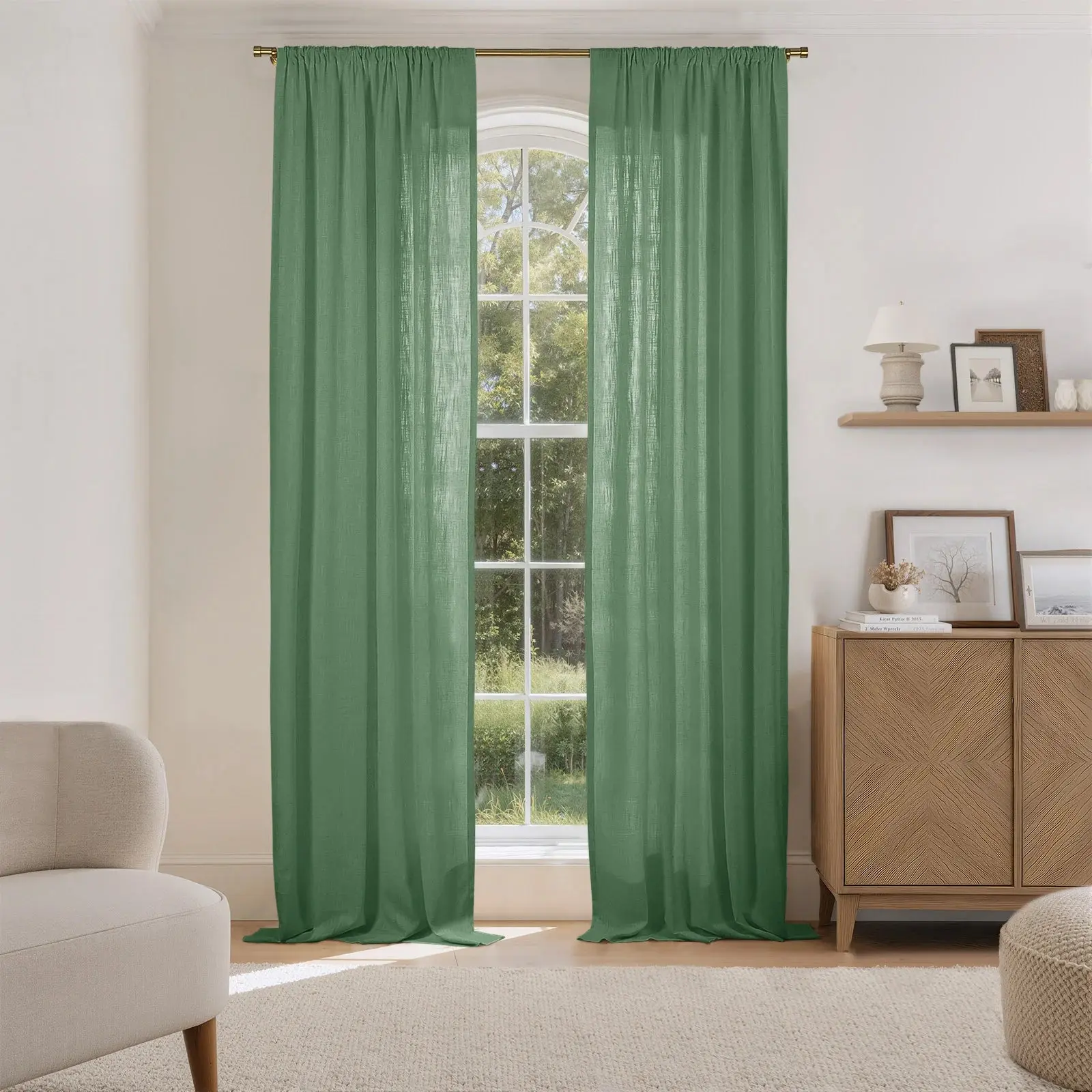 Liz Linen Drape Soft Top - Image 100
