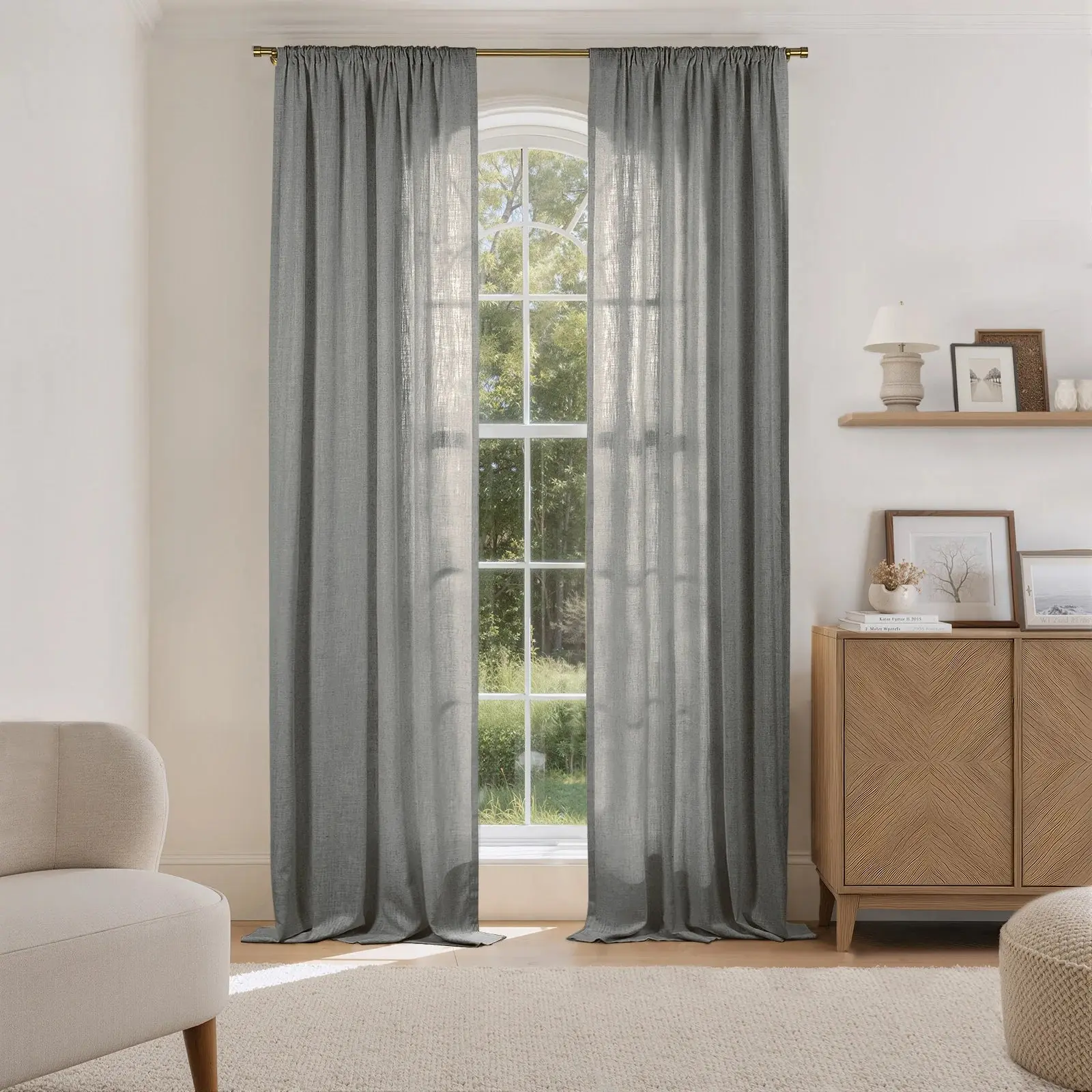 Liz Linen Drape Soft Top - Image 58