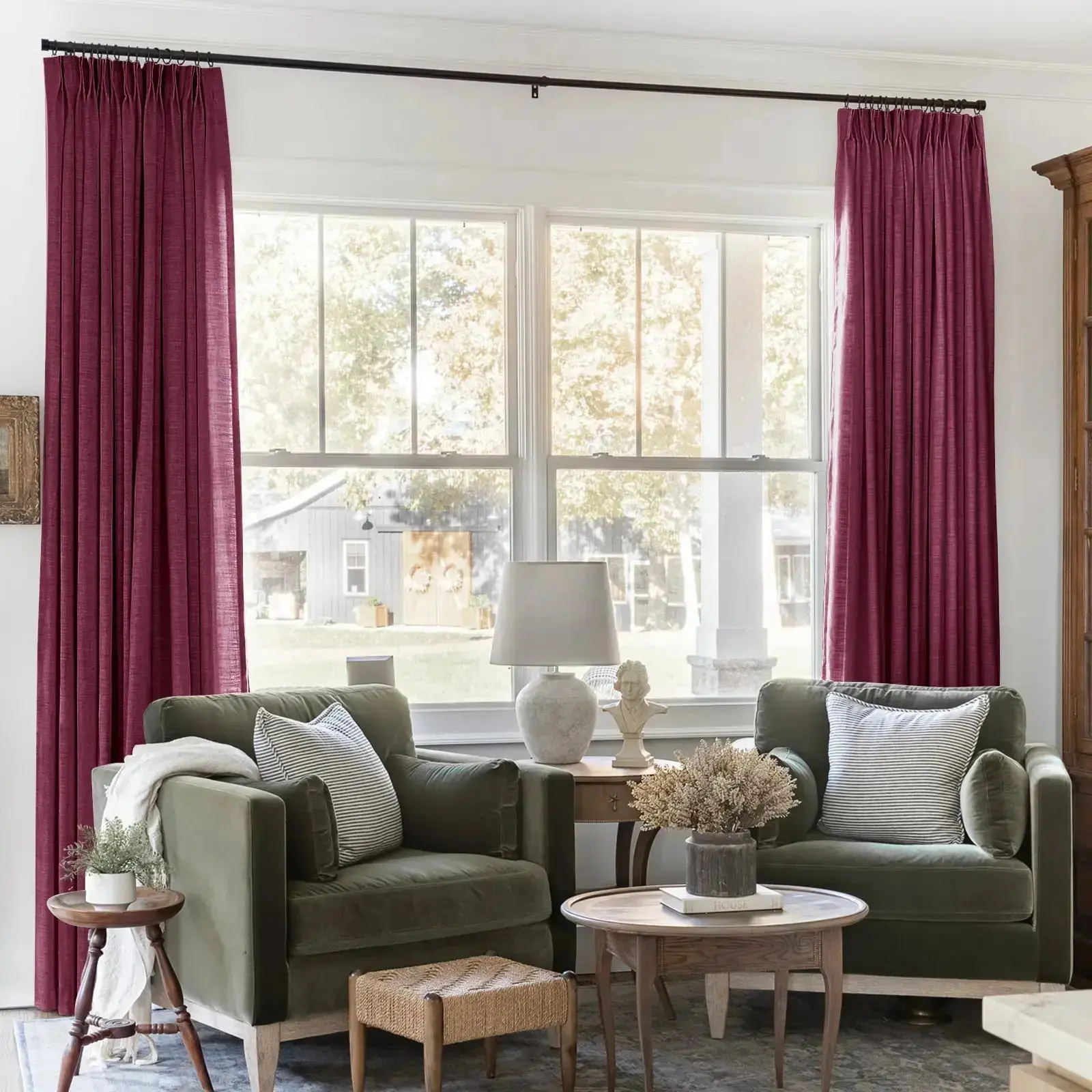 Liz Linen Drape Pleated - Image 62