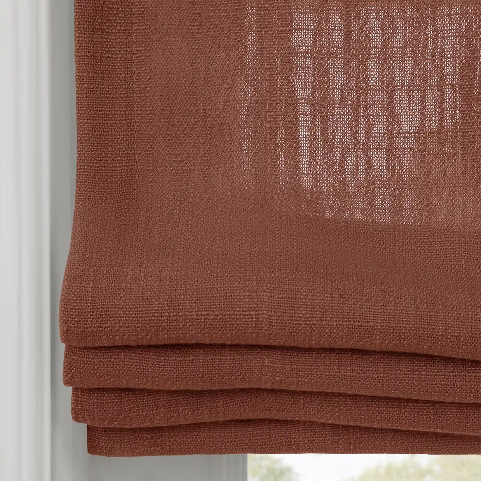 Liz Linen Flat Roman Shade Cord Lift - Image 102