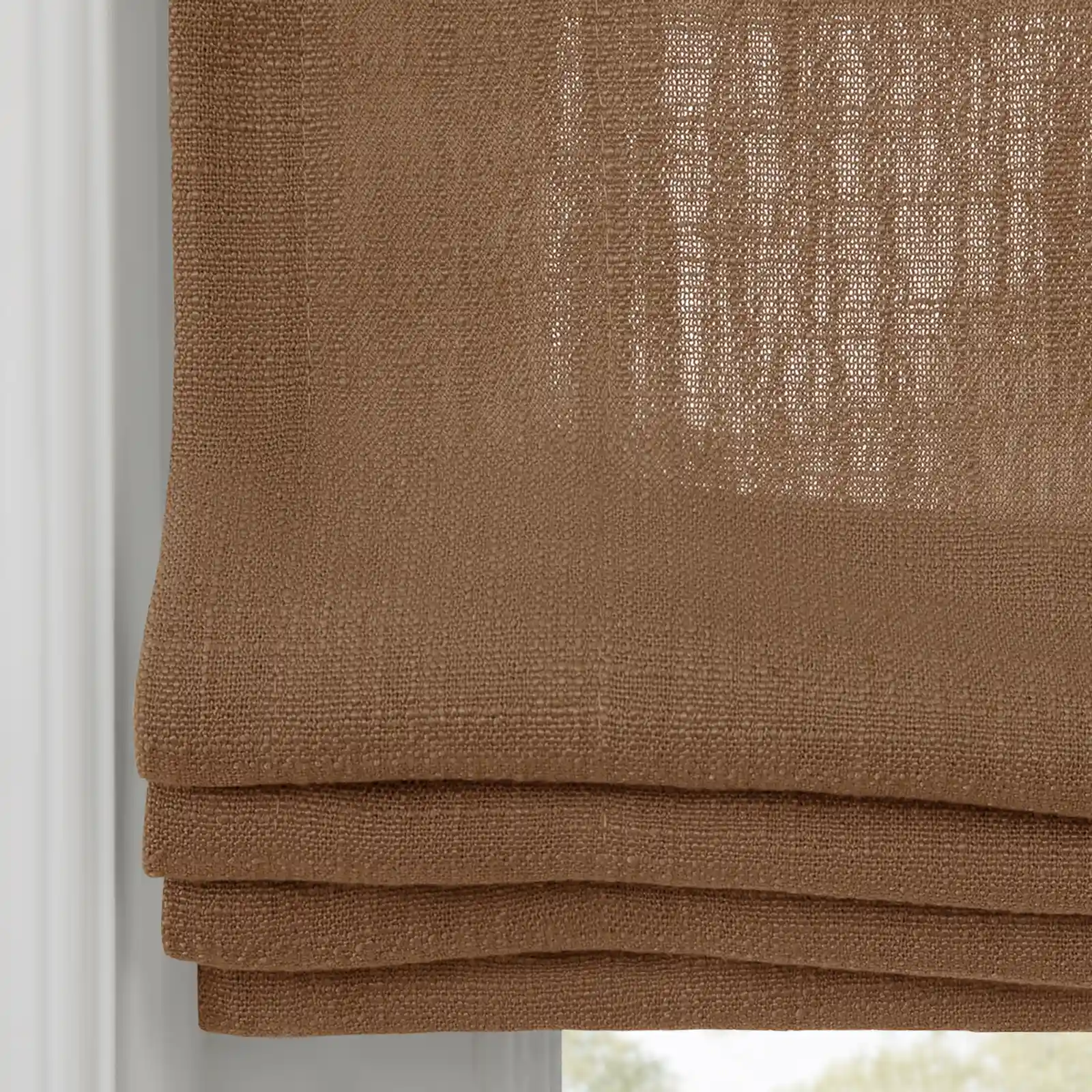 Liz Linen Flat Roman Shade Cord Lift - Image 106