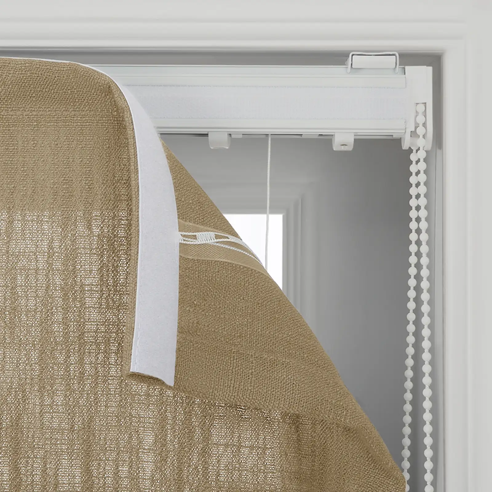 Liz Linen Flat Roman Shade Cord Lift - Image 109