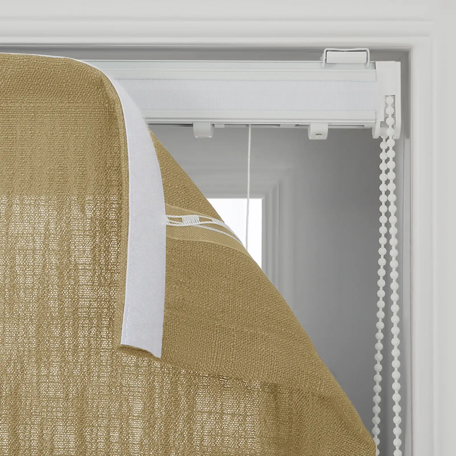 Liz Linen Flat Roman Shade Cord Lift - Image 113