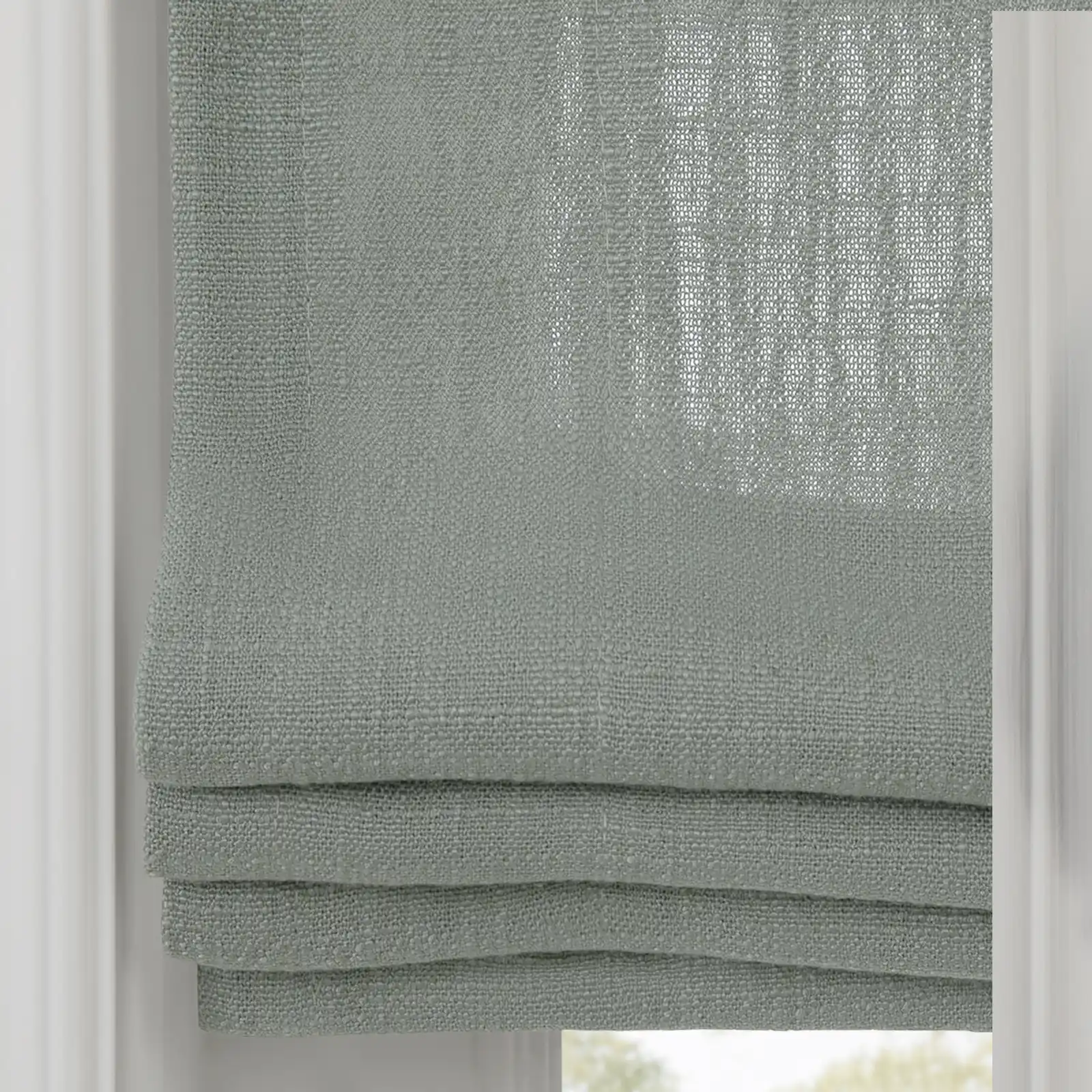 Liz Linen Flat Roman Shade Cord Lift - Image 134