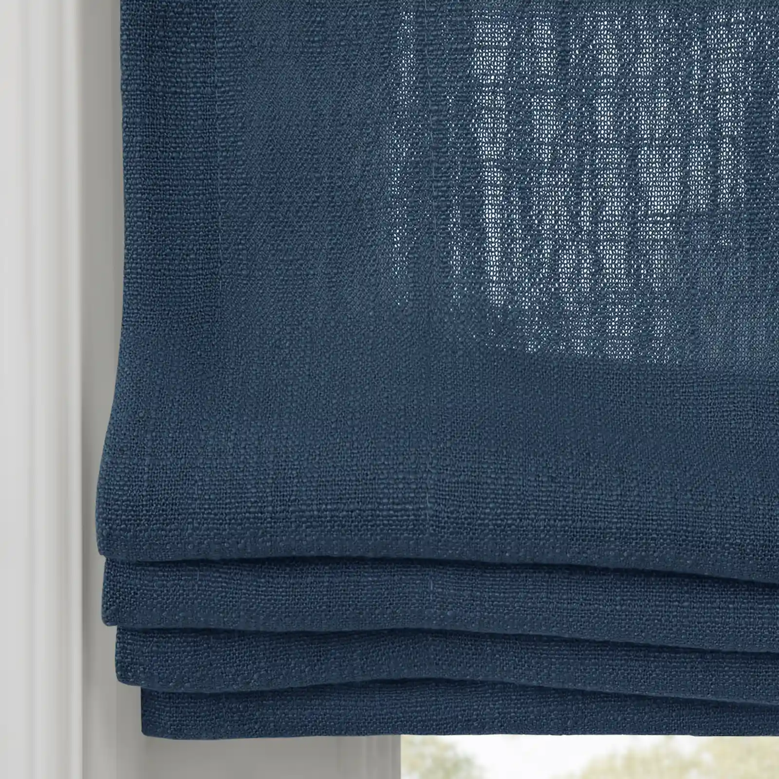 Liz Linen Flat Roman Shade Cord Lift - Image 146
