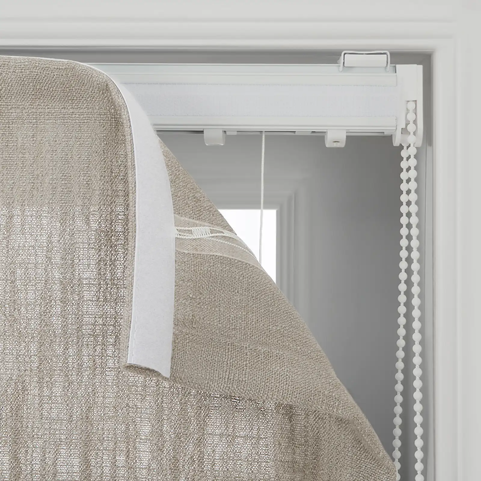 Liz Linen Flat Roman Shade Cord Lift - Image 25